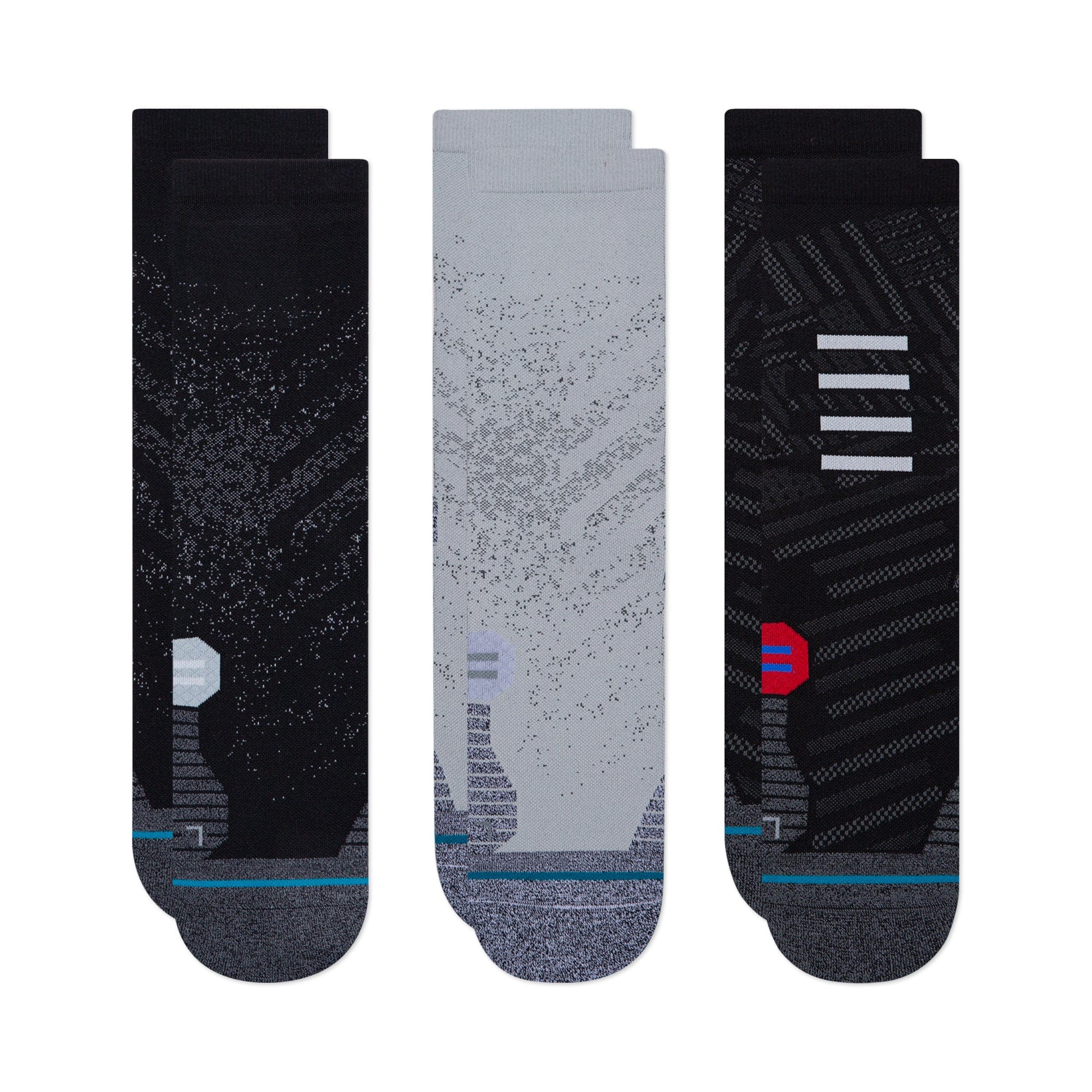Run Light Crew Socks 3 Pack