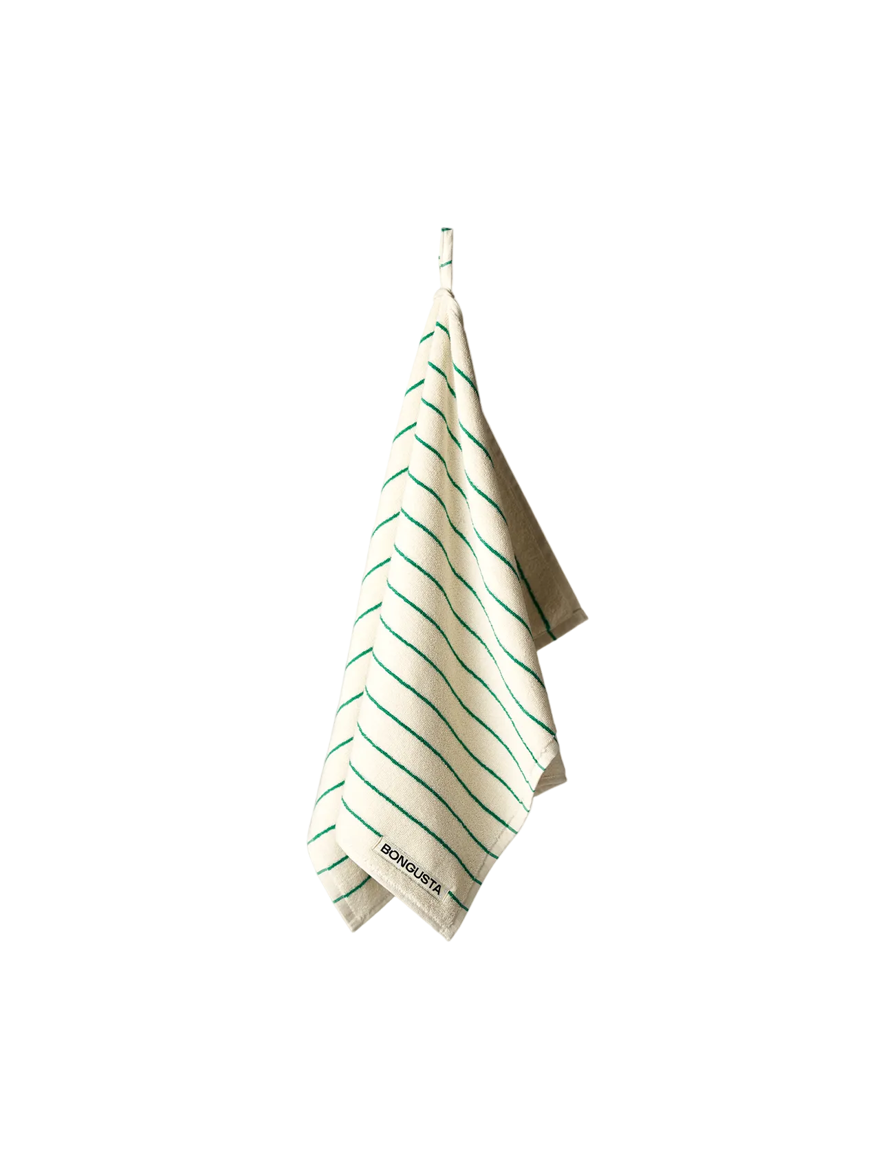 Naram Towels, pure white & grass