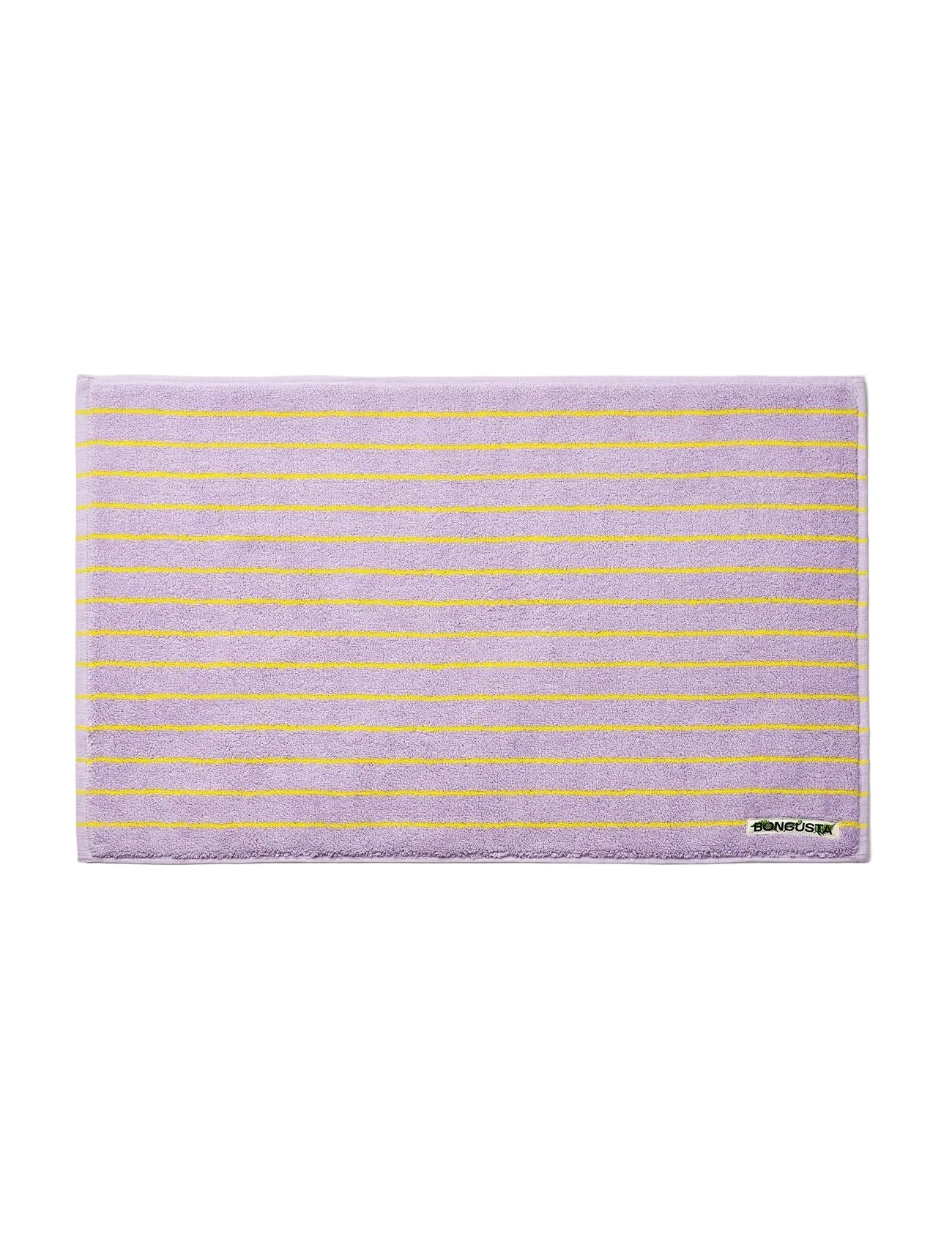 Naram Bath Mat, lilac & neon yellow