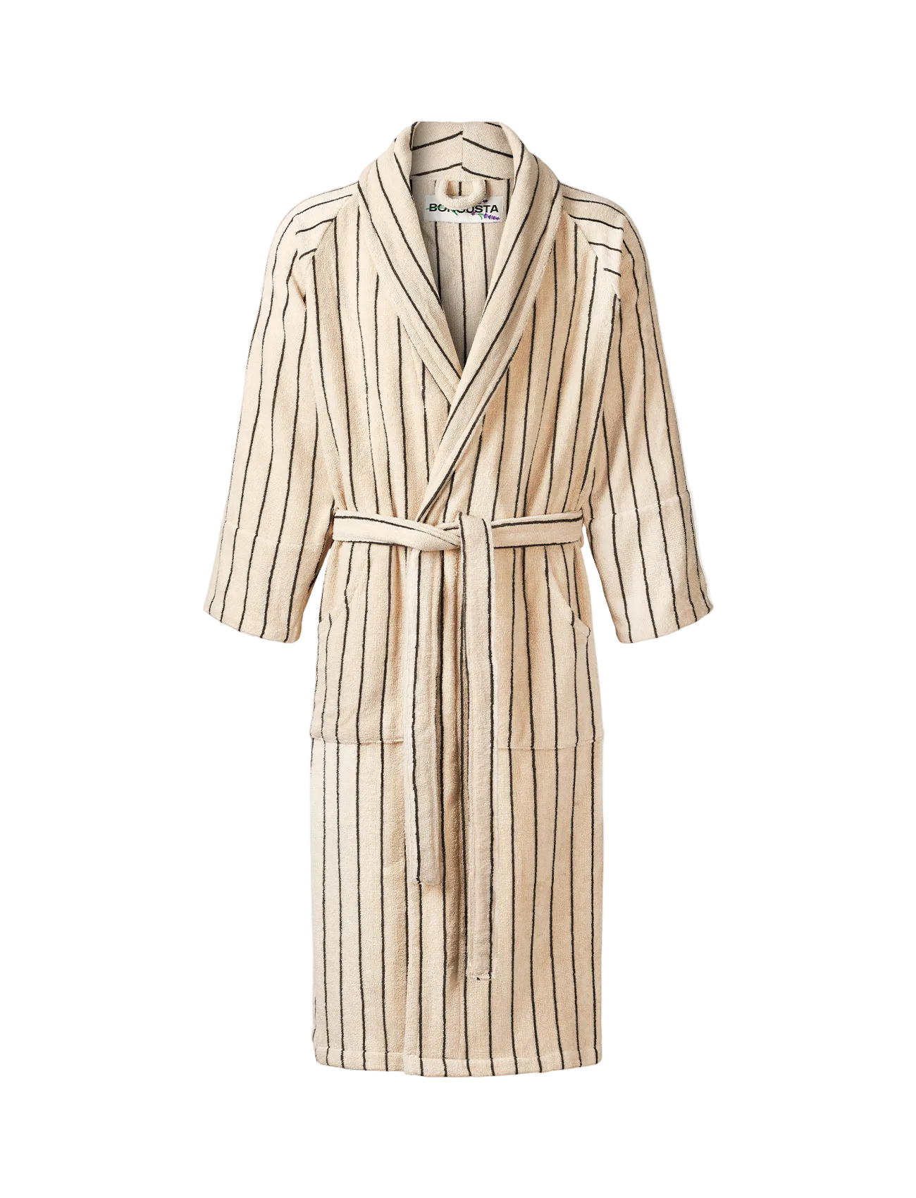 Naram Bathrobe, creme & ink