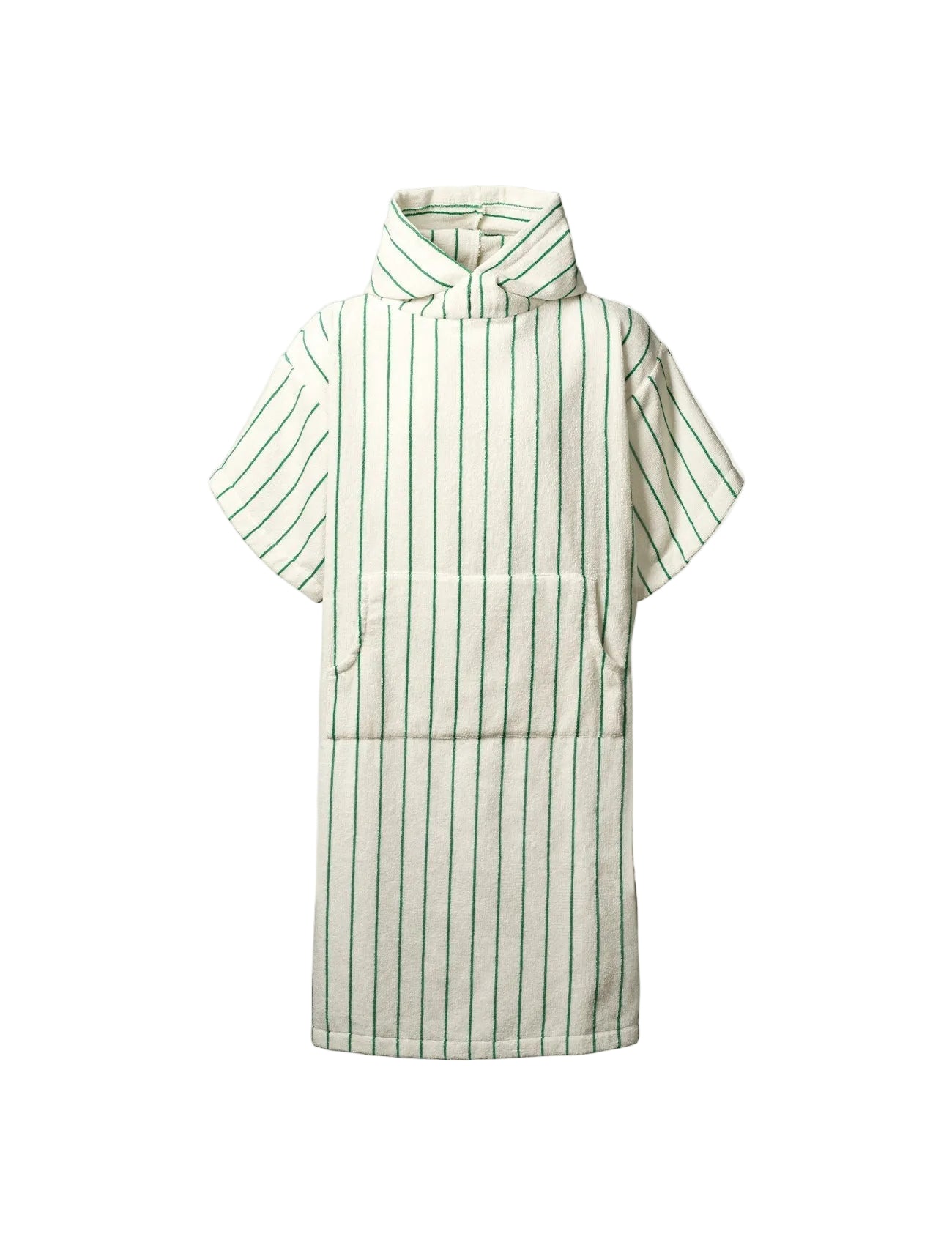 Naram Poncho, pure white & grass