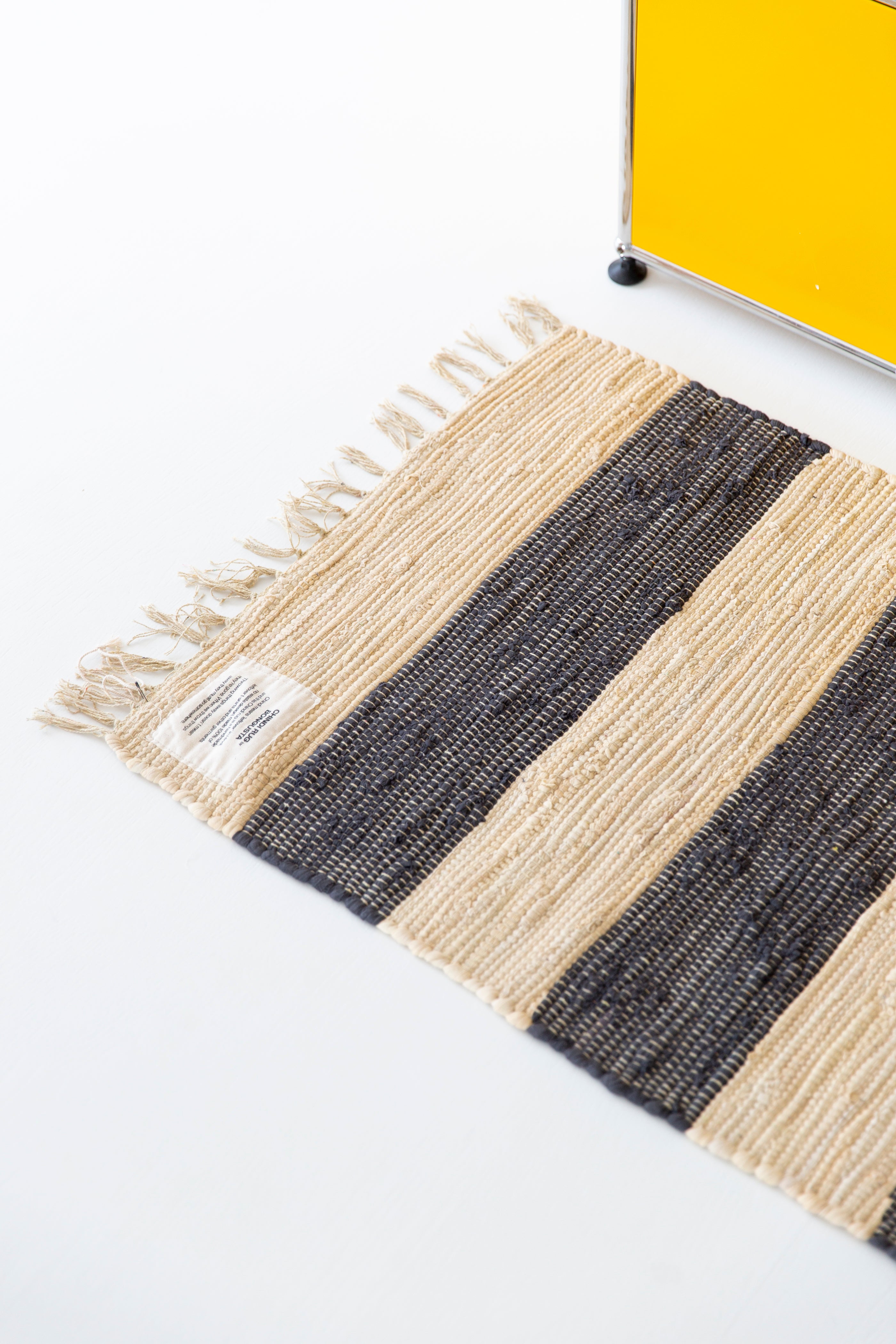 Chindi Rug, grey & beige