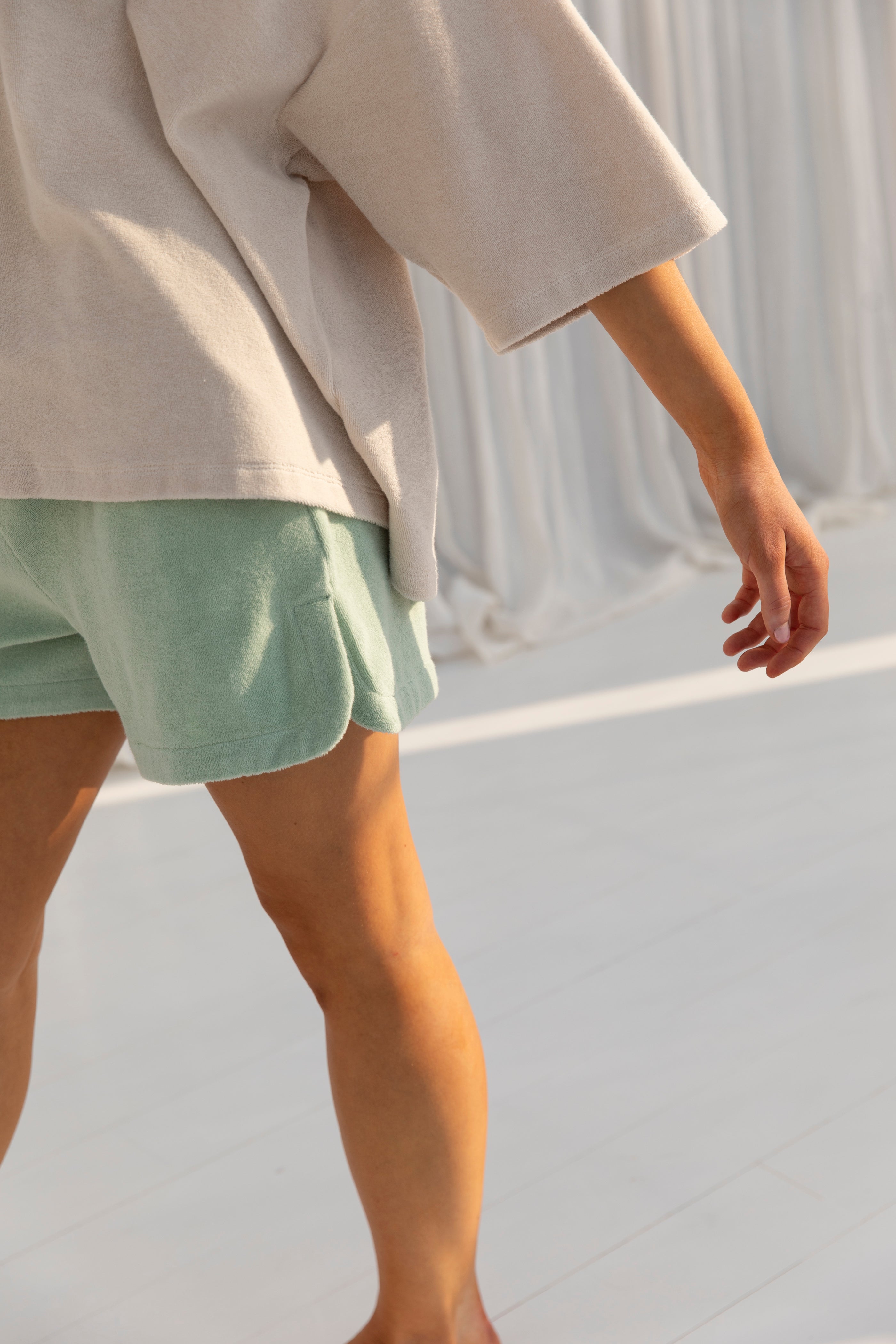 Naram Gym Shorts, silver sage