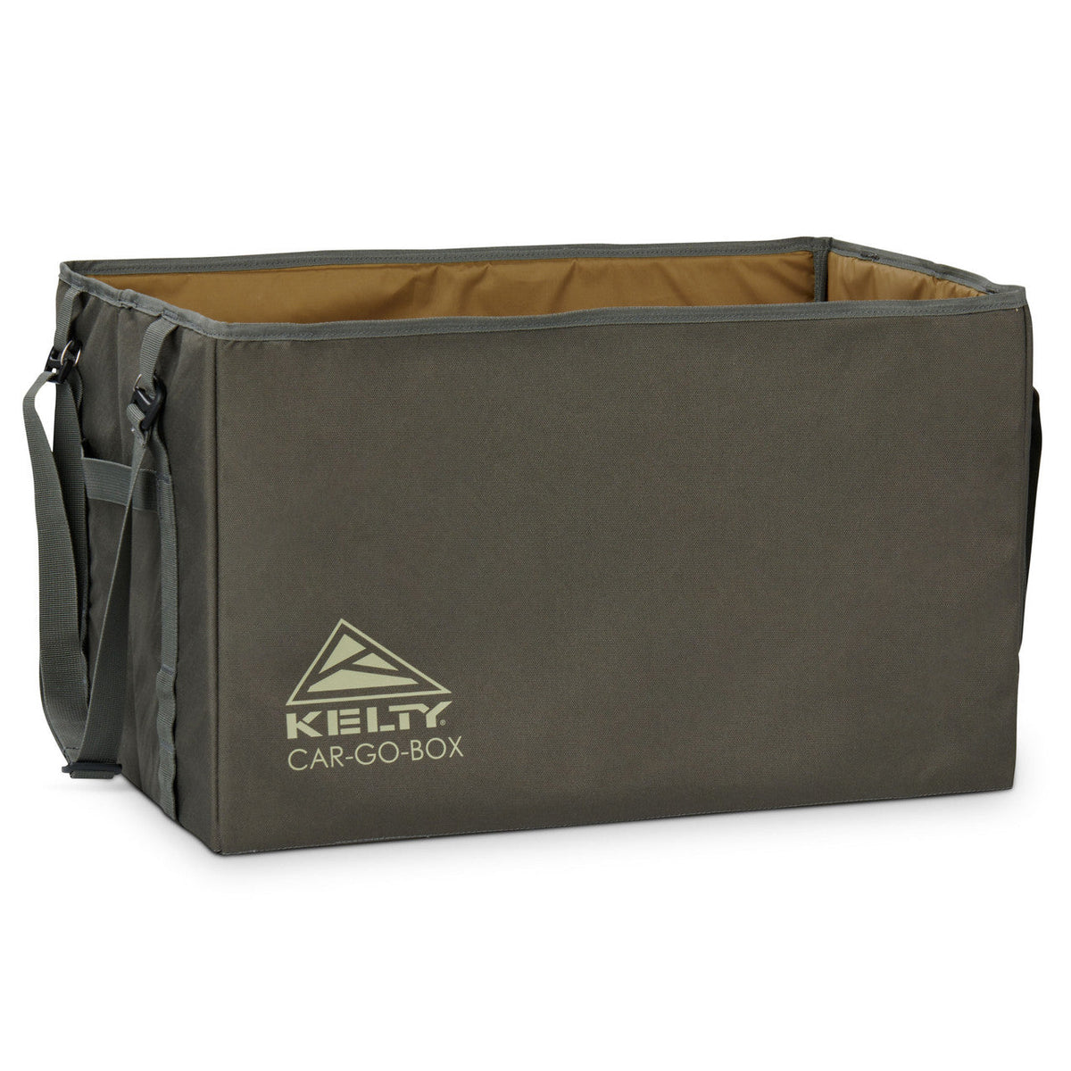 Kelty Car-Go-Box, front view, shown unzipped and empty