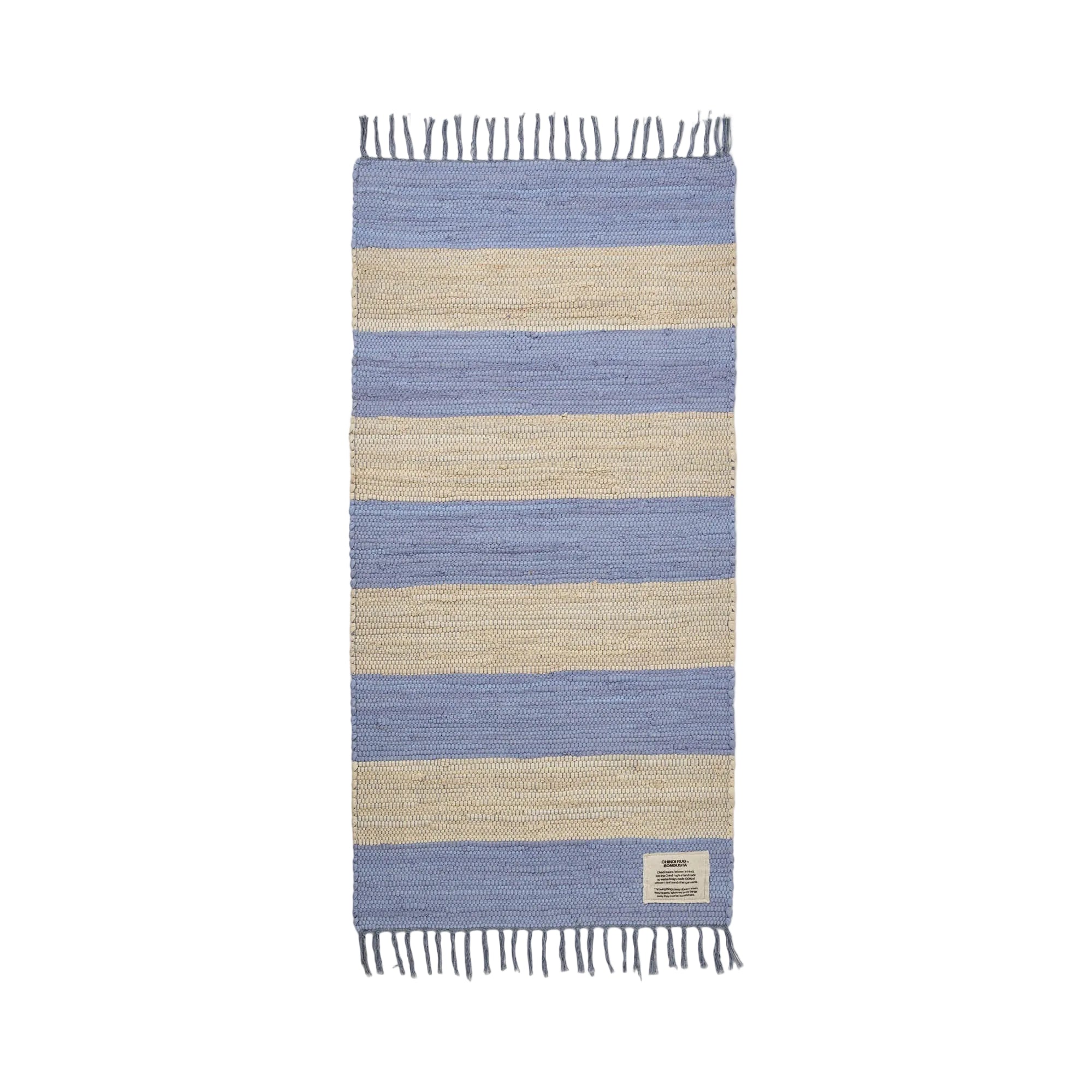 Chindi Rug, creme & baby lavender