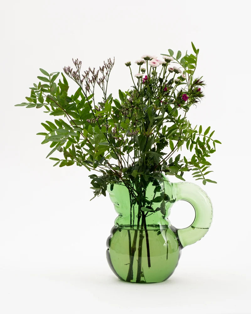 Glass jug 'EMILY' | Emerald