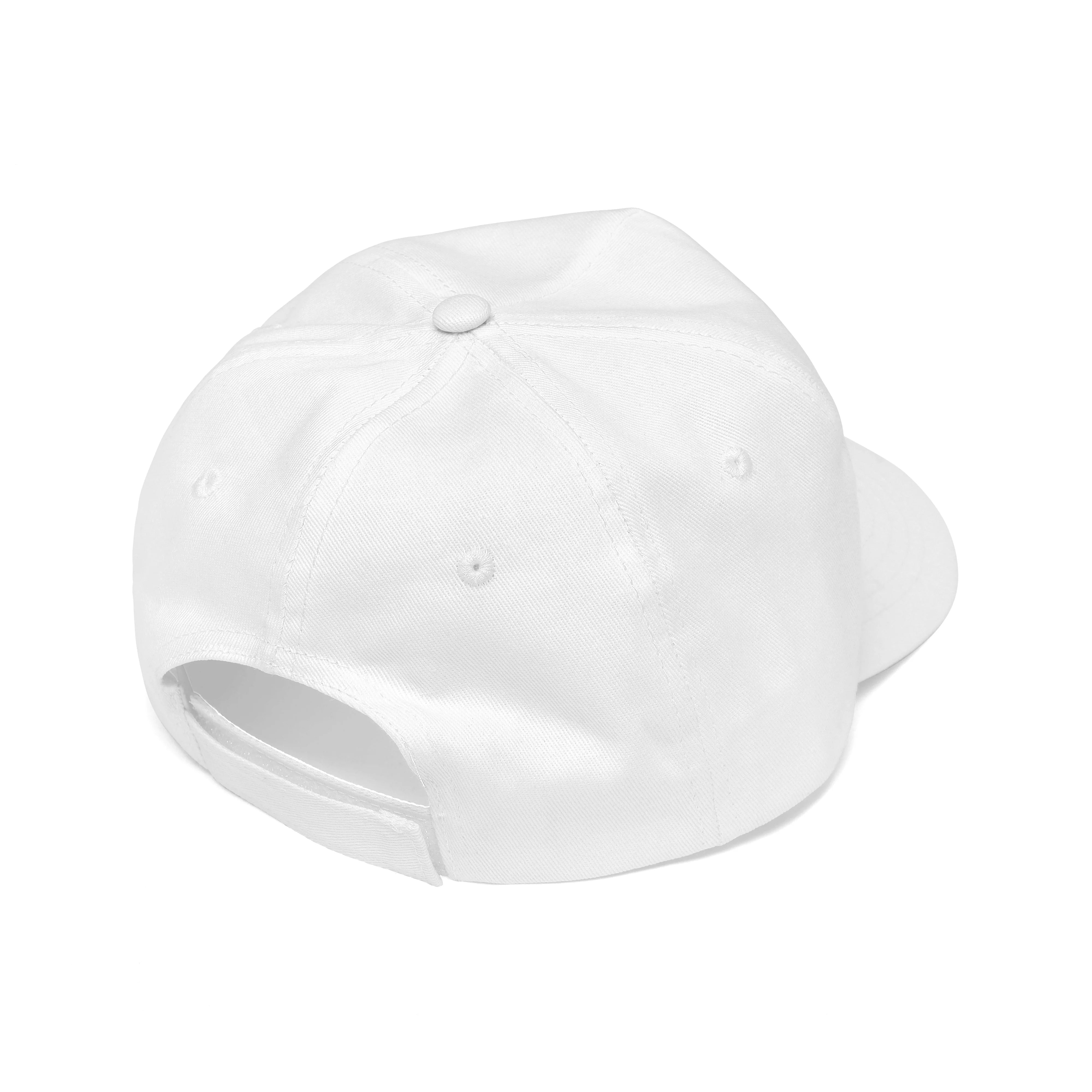 Metal Logo 5-Panel Hat | White