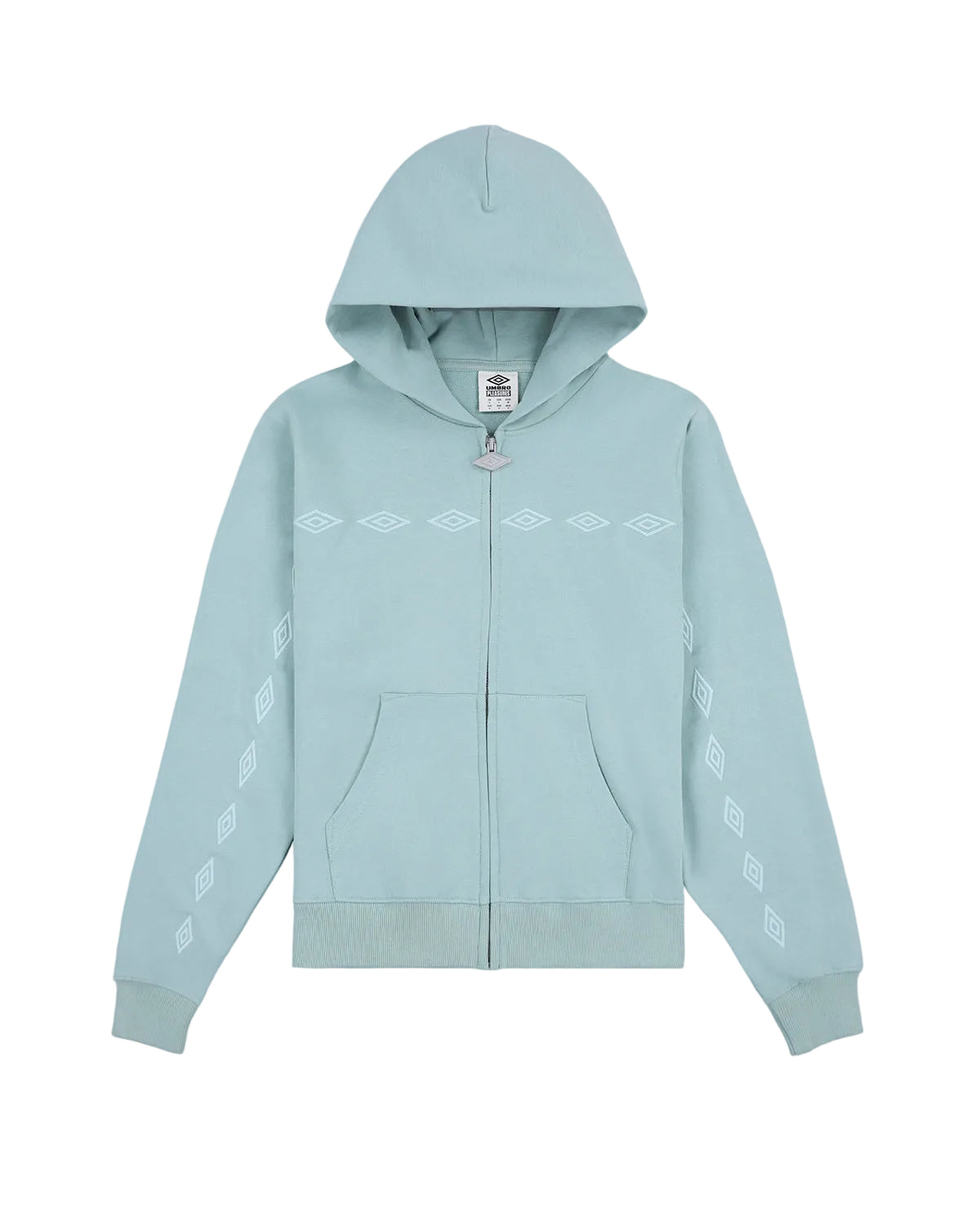 Umbro X Pleasures Diamonds Zip Fitted Hoodie | Sage