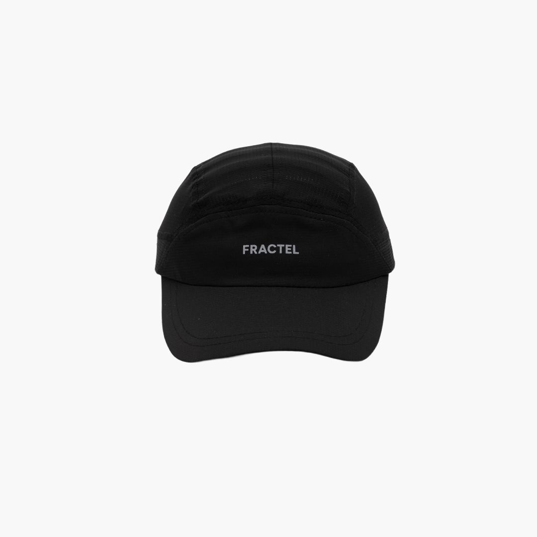 Black Running Cap E-Series Front 2