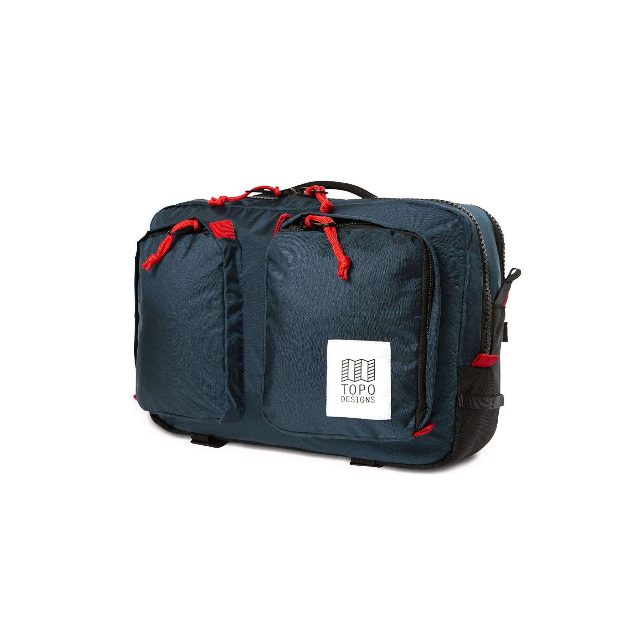 Full front product shot of the global briefcase in navy