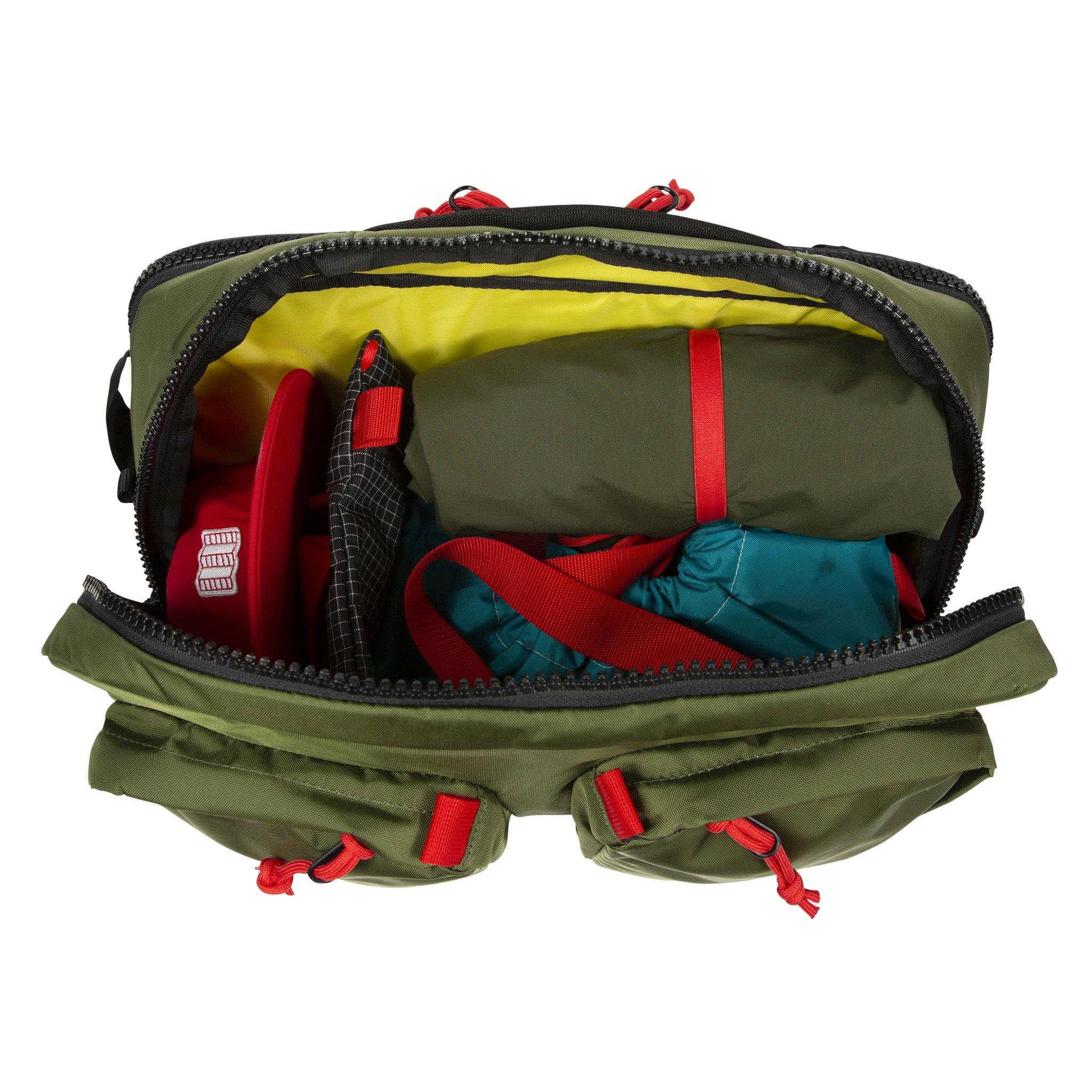 Detail product shot of the global briefcase showing the main compartment