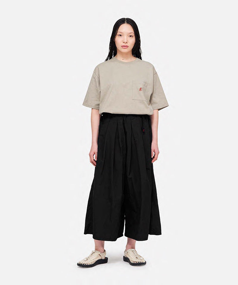 Nylon Flare Pant | Black