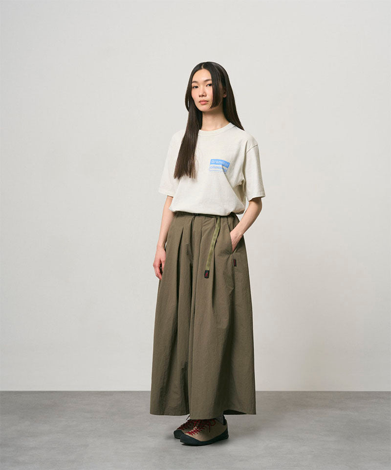 Nylon Flare Pant | Burnt Olive
