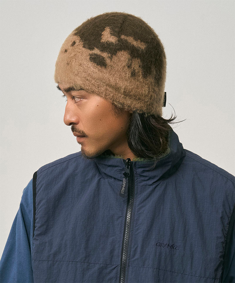 Mohair Splatter Beanie | Taupe Splatter