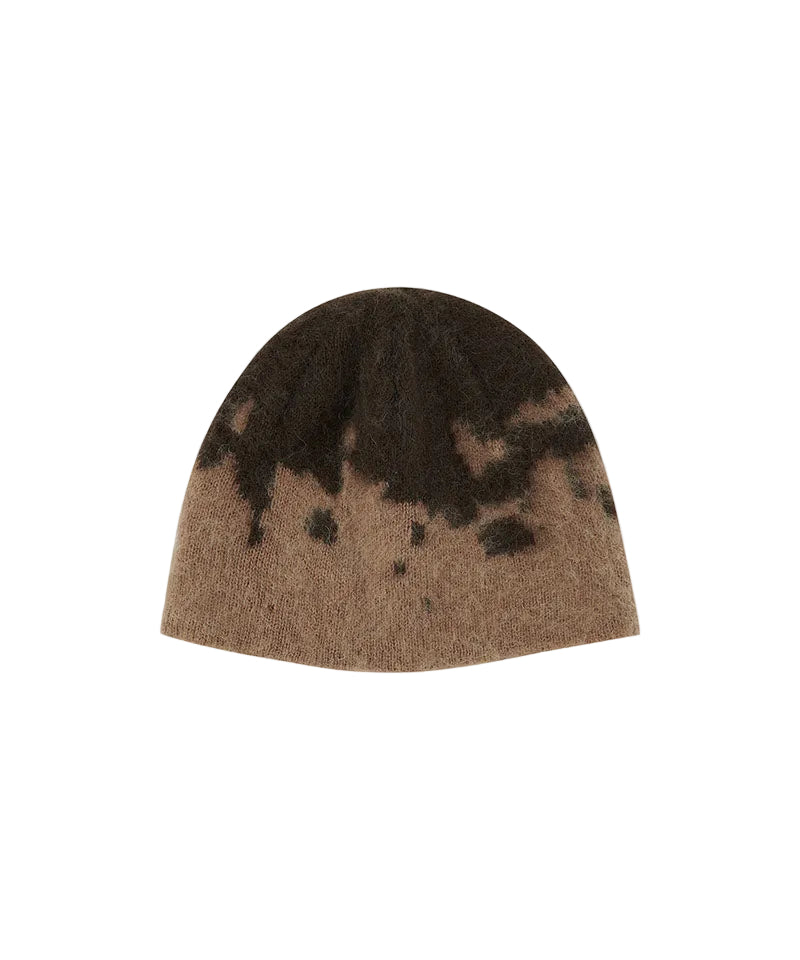 Mohair Splatter Beanie | Taupe Splatter