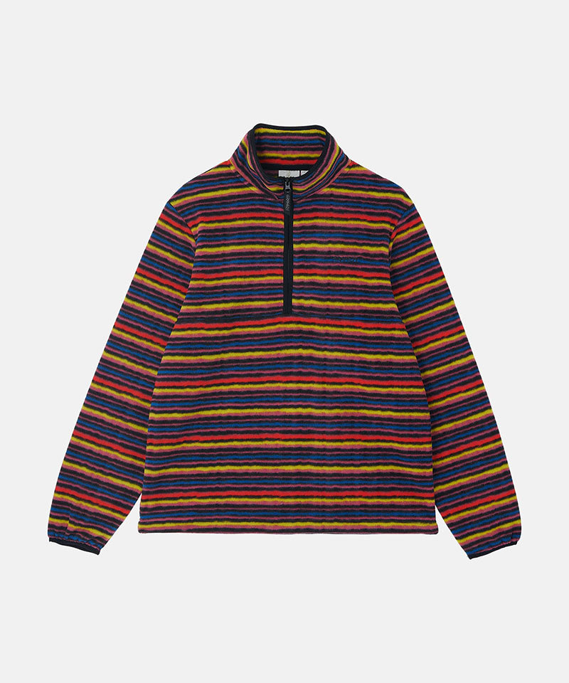 Thermal Fleece Pullover | Multi-stripe