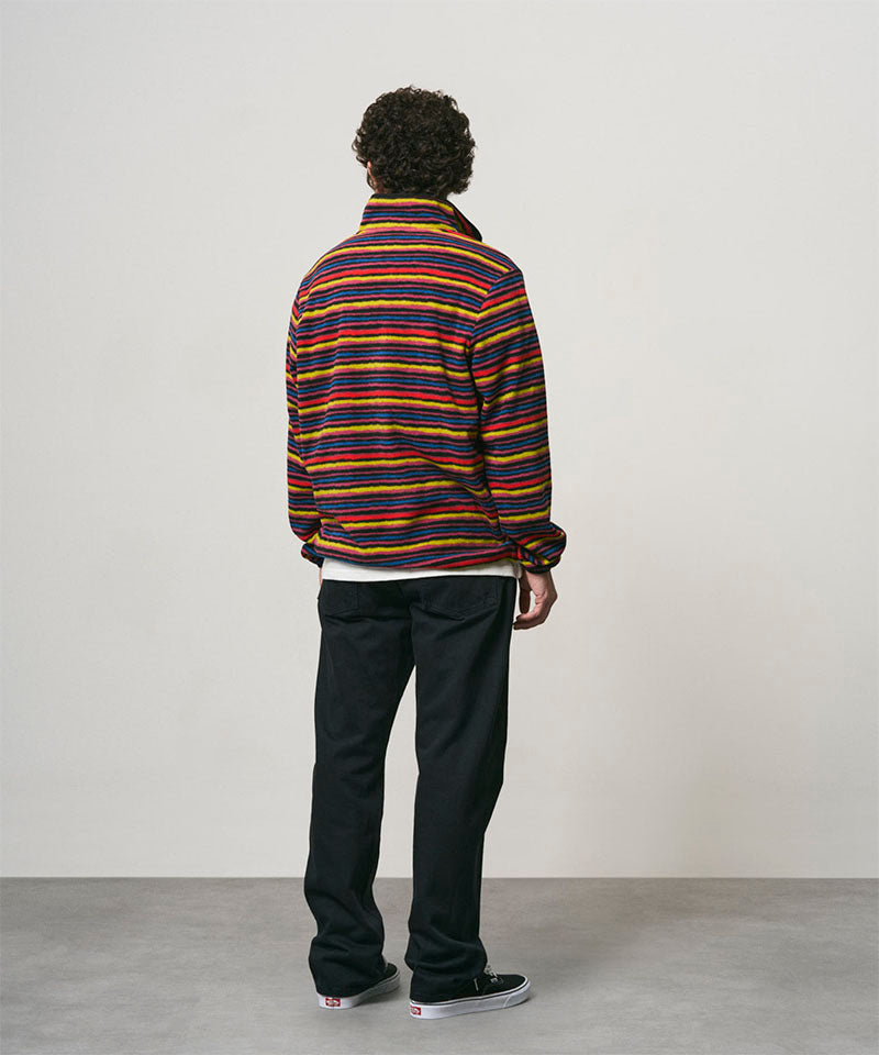 Thermal Fleece Pullover | Multi-stripe