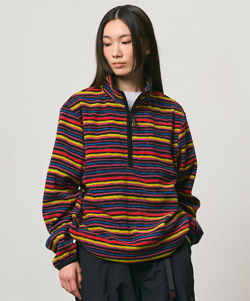 Thermal Fleece Pullover | Multi-stripe