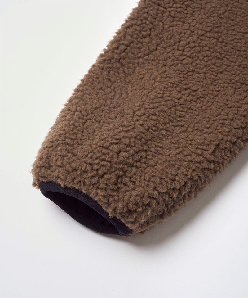 Reversible Sherpa Jacket | Dark Brown/Black