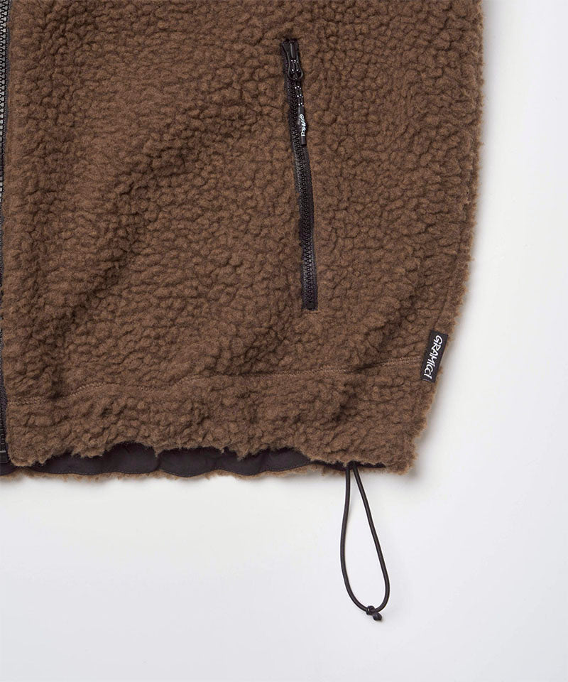 Reversible Sherpa Jacket | Dark Brown/Black