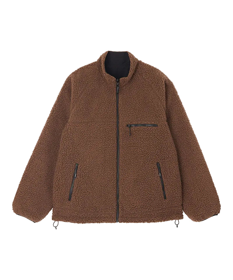 Reversible Sherpa Jacket | Dark Brown/Black