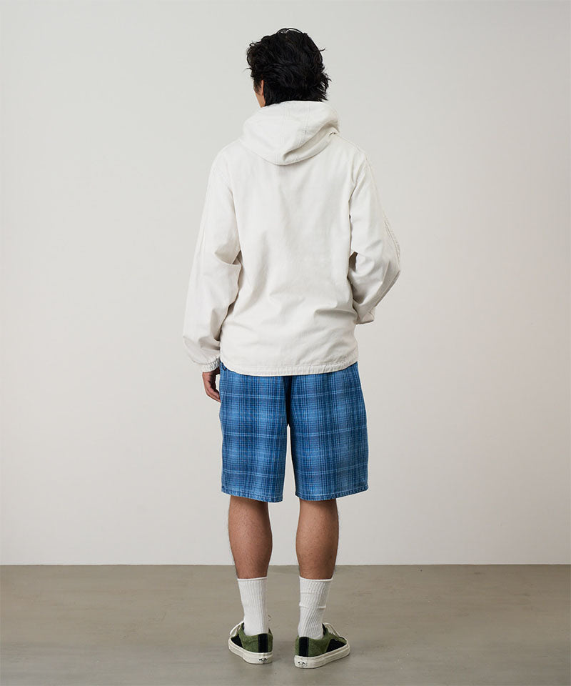 Lagoon Short Denim Plaid | Indigo Checkered Plaid