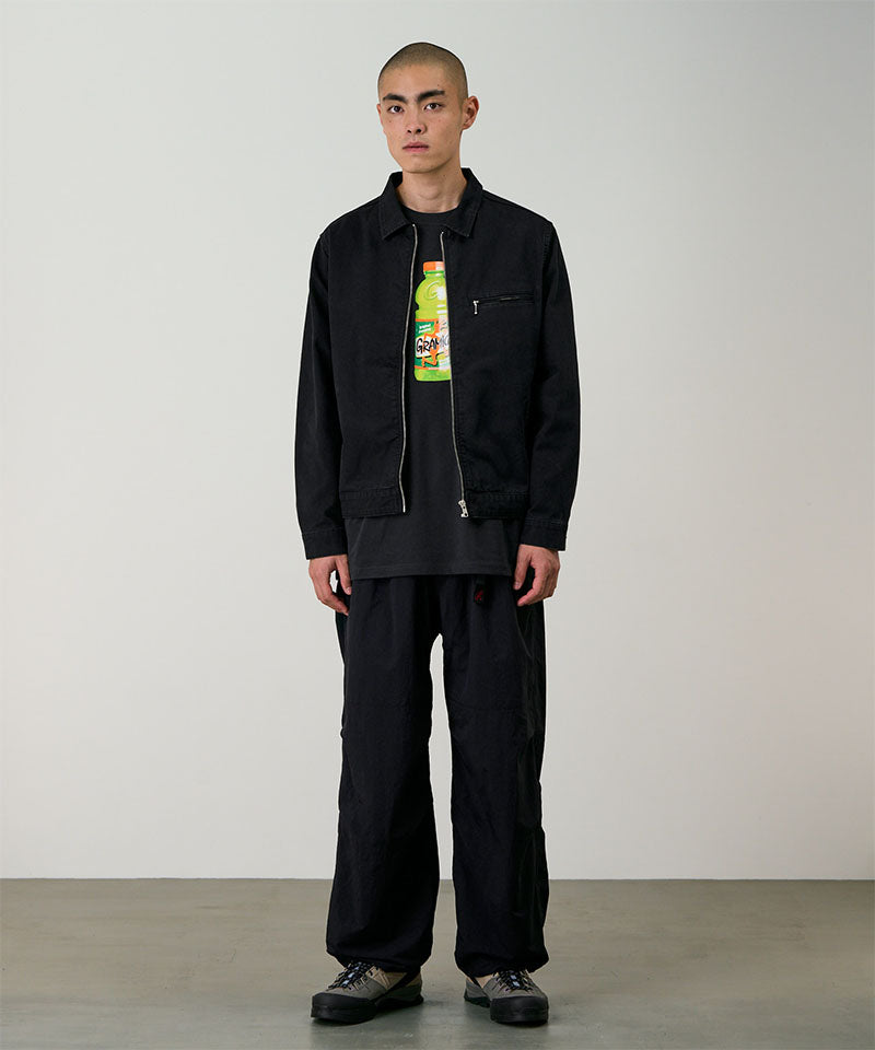 Nylon Paneled Trek Pant | Black