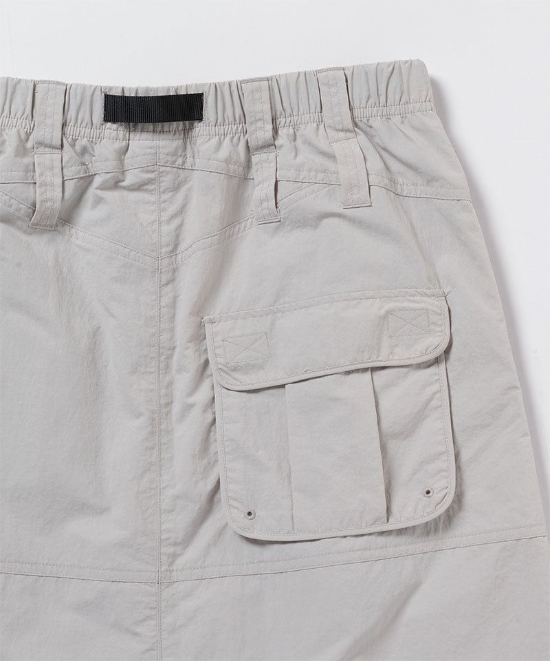 Nylon Utility Skirt | Ecru