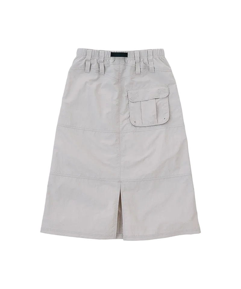 Nylon Utility Skirt | Ecru