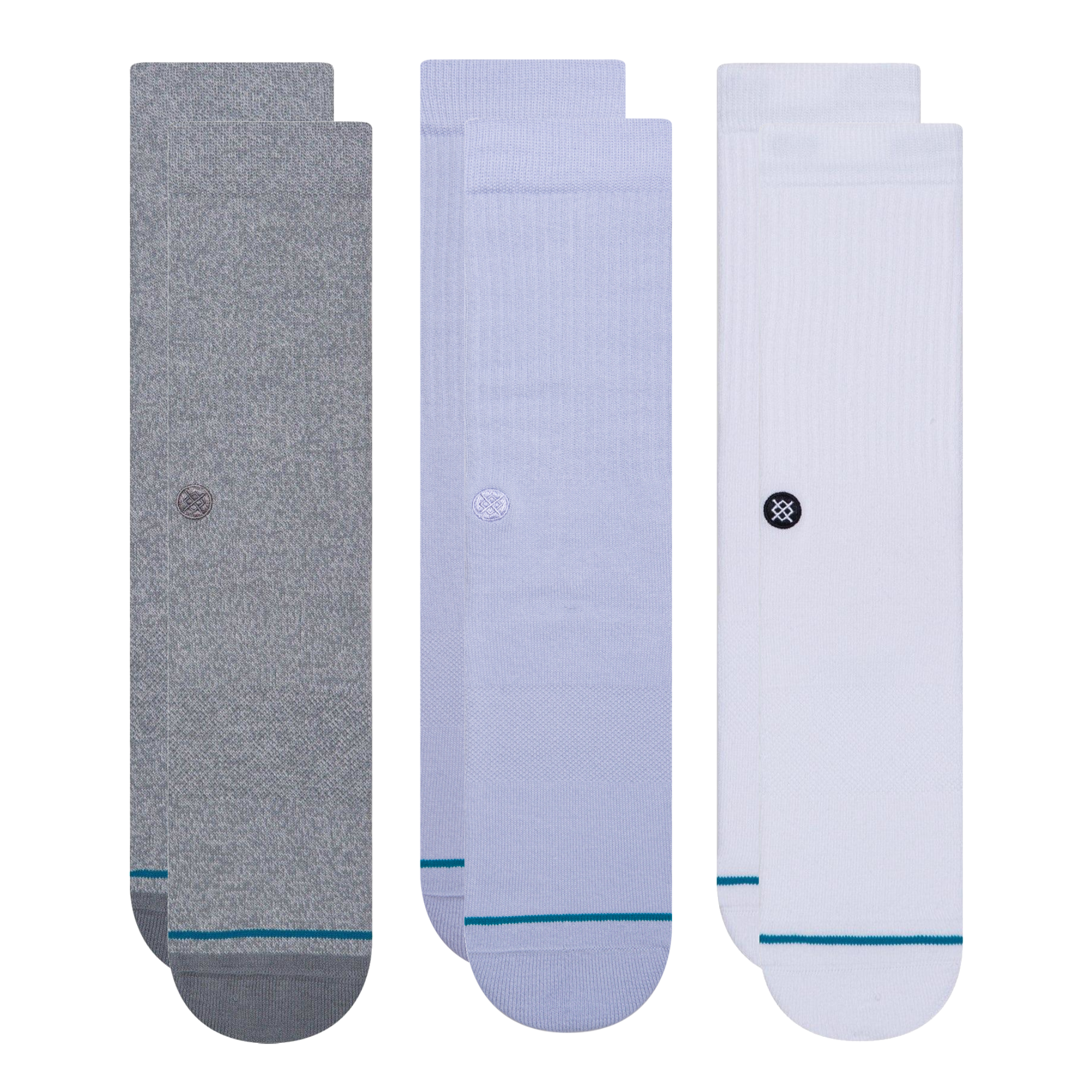 Icon Crew Socks 3 Pack
