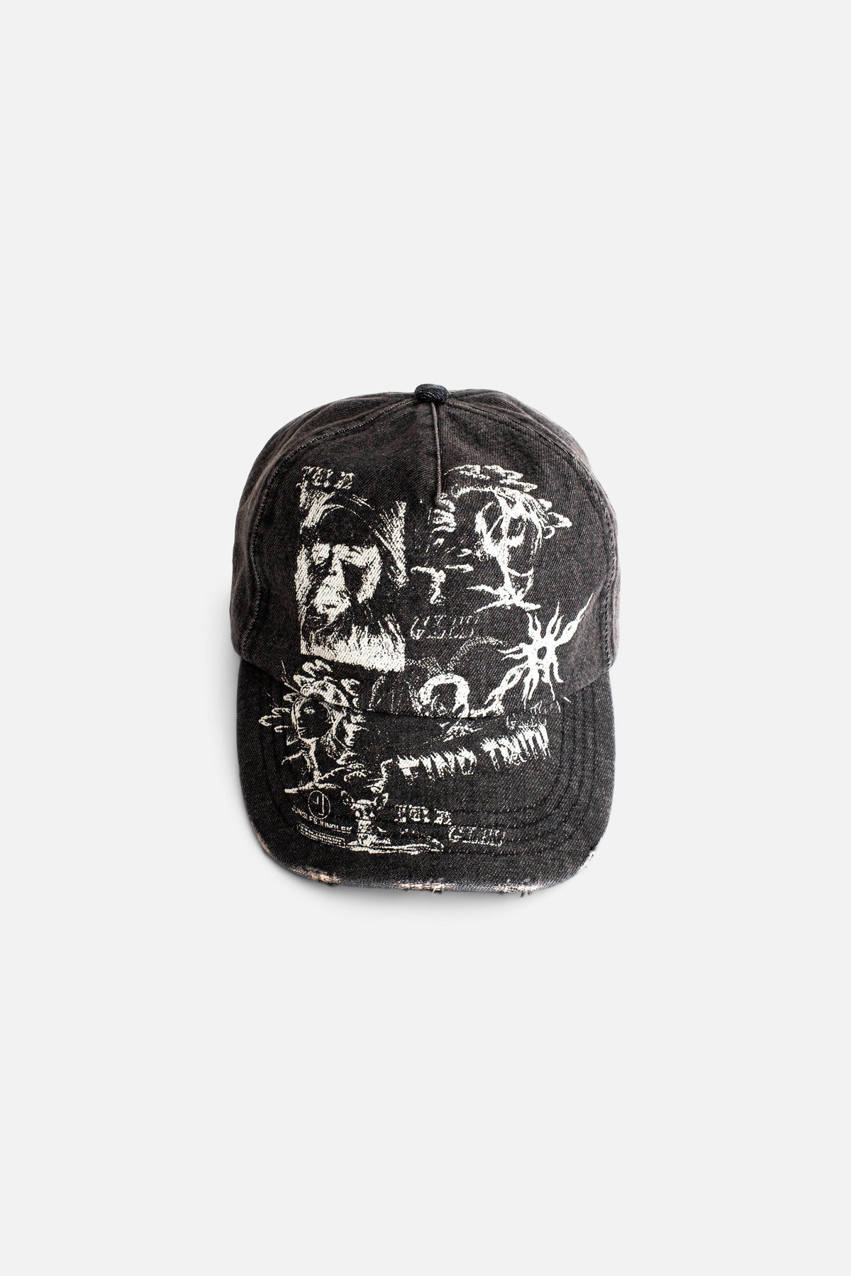 Find Truth Distressed Cap | Black