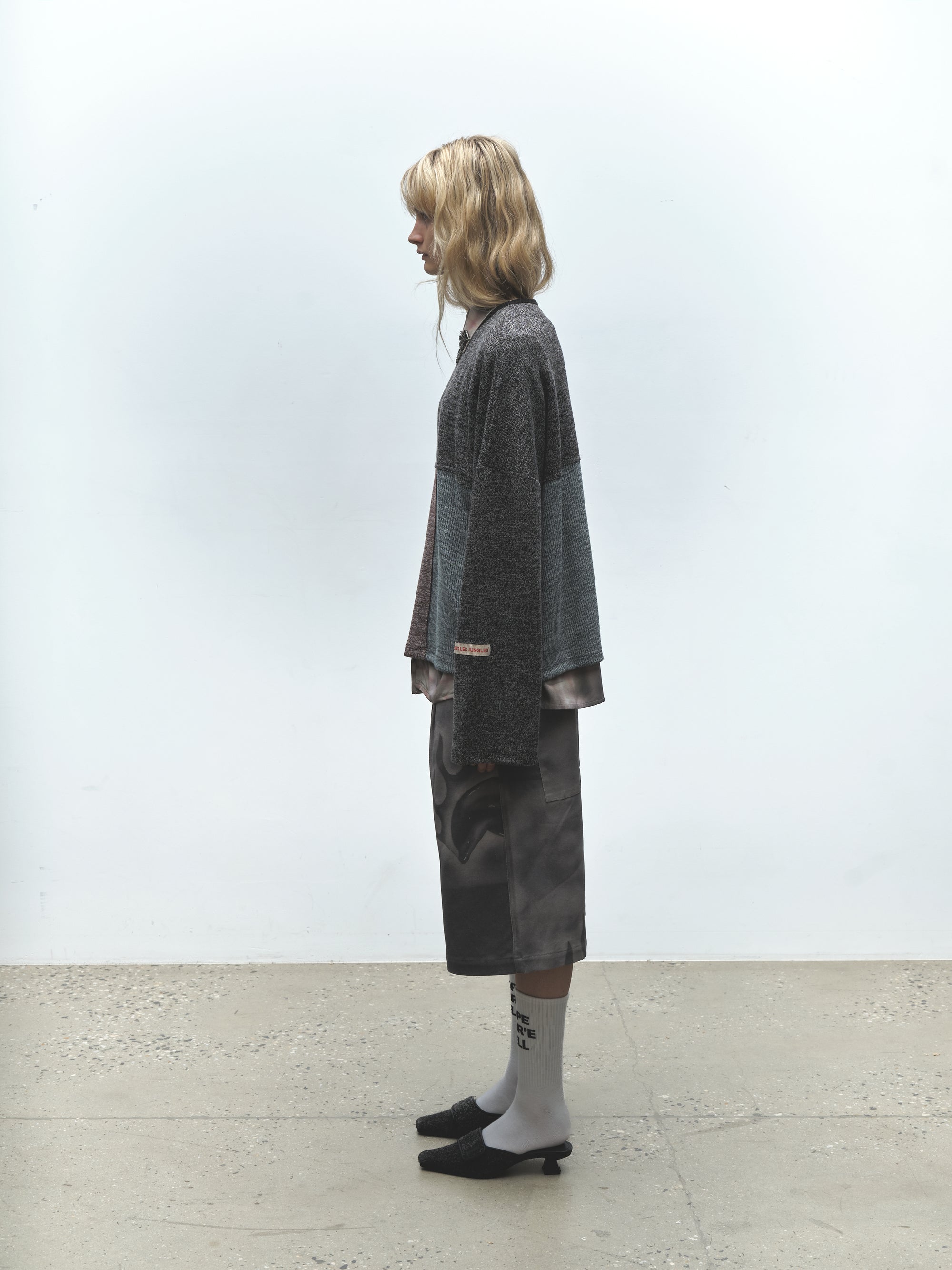 Paneled Speckle Knit | Multi