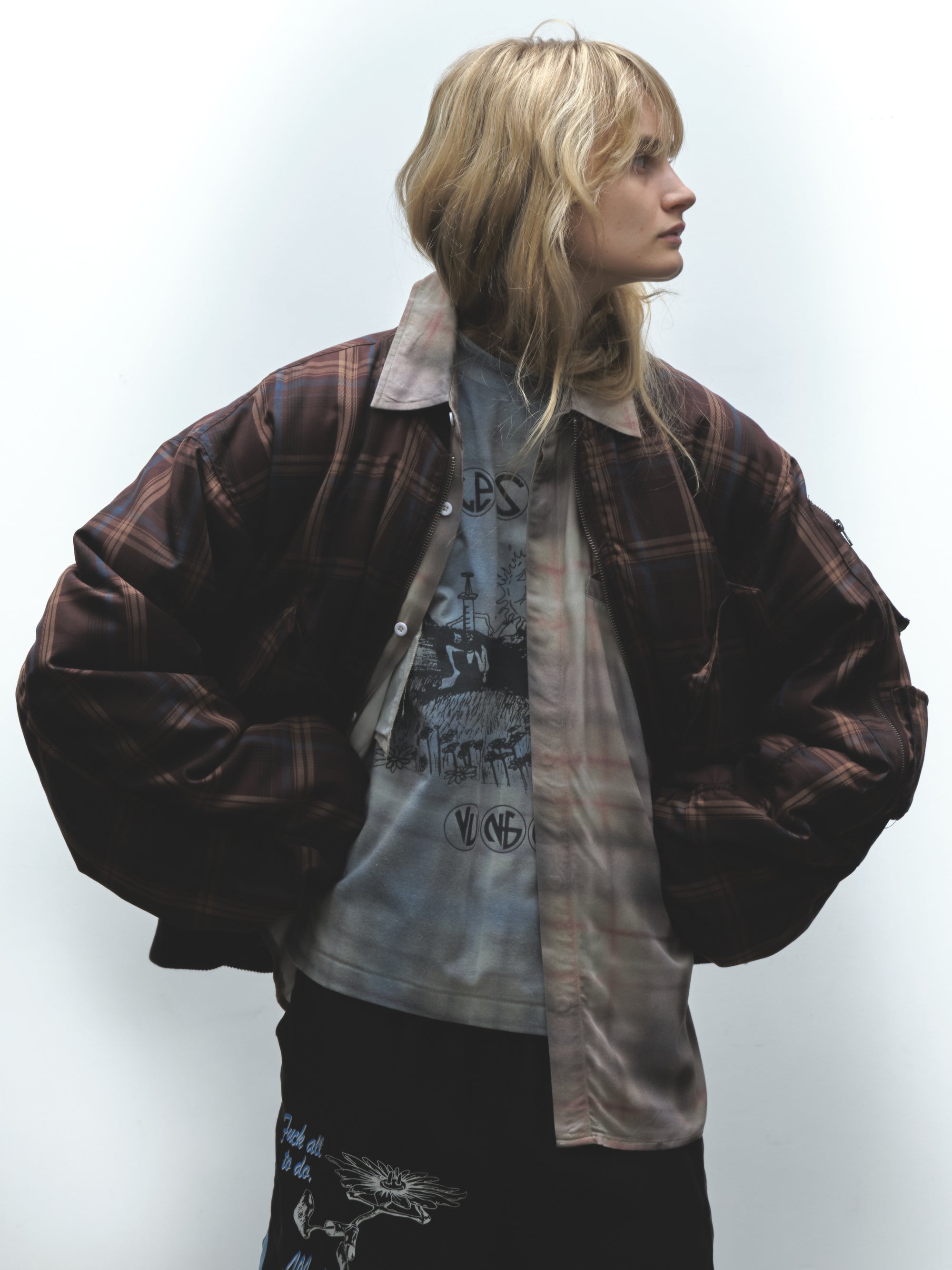 Airbrush Plaid Button Up | Plaid