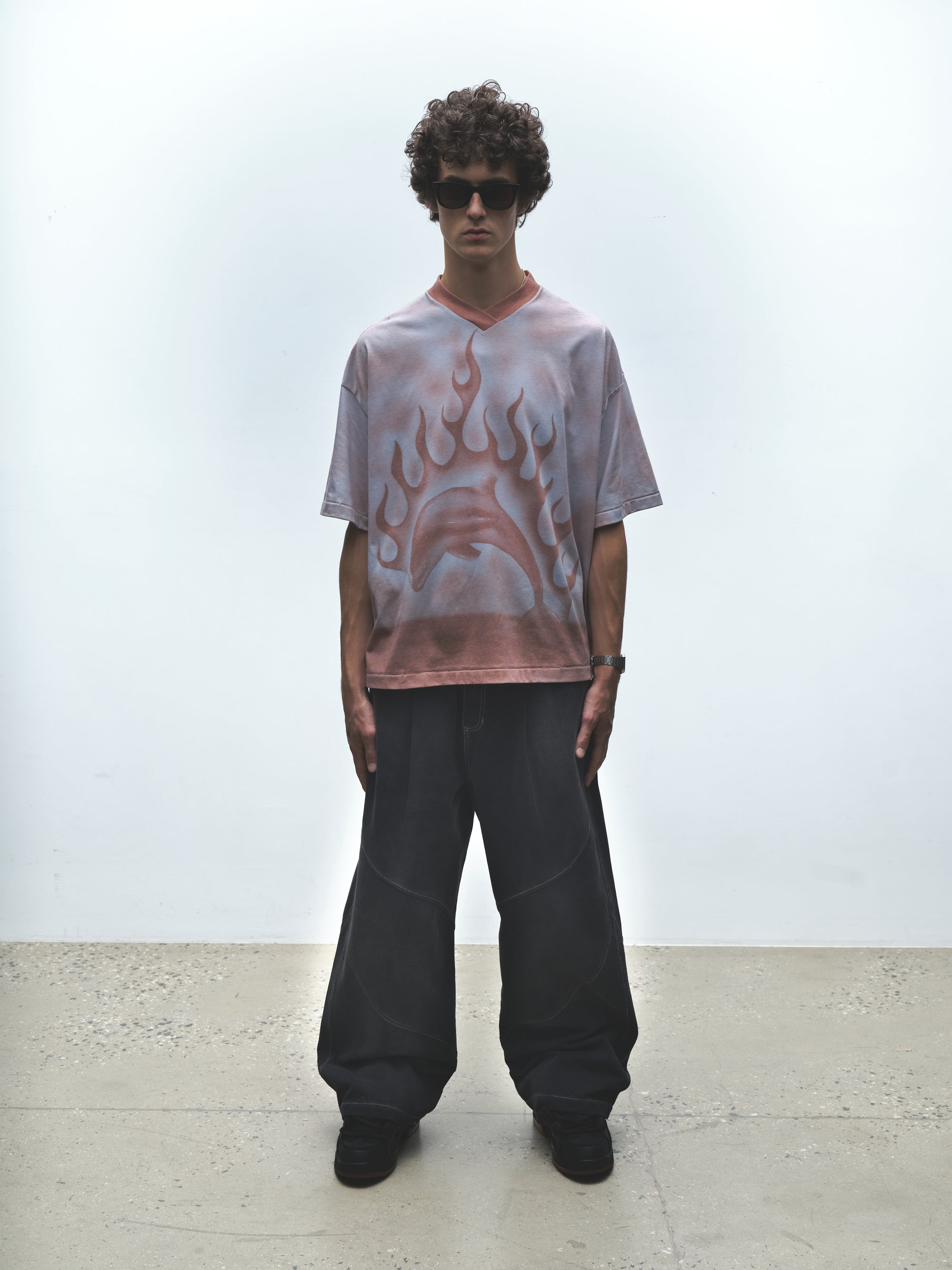 Flaming Dolphin Jersey | Pink