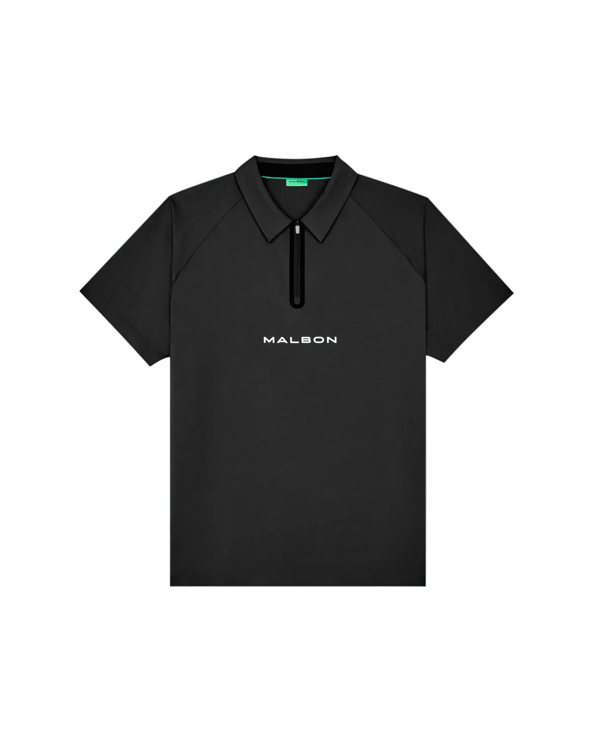 Performance Zip Raglan Polo | Black