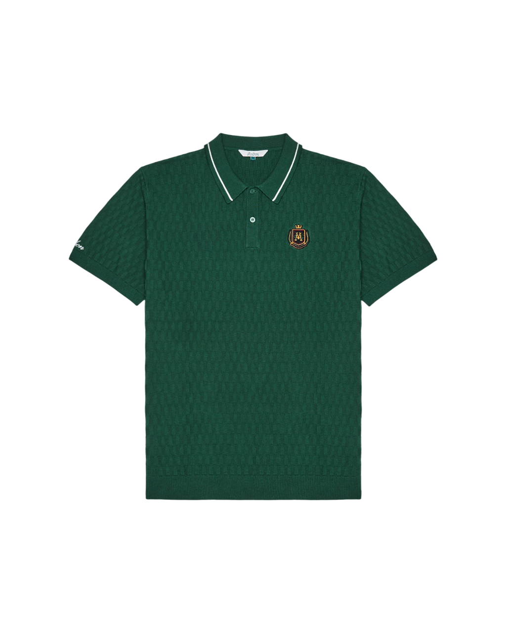 Crest Knit Polo | Myrtle