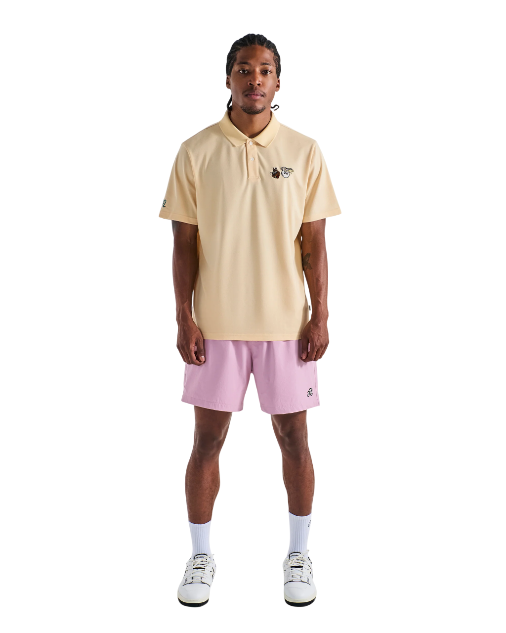 Two Man Scramble Pique Polo | Light Khaki