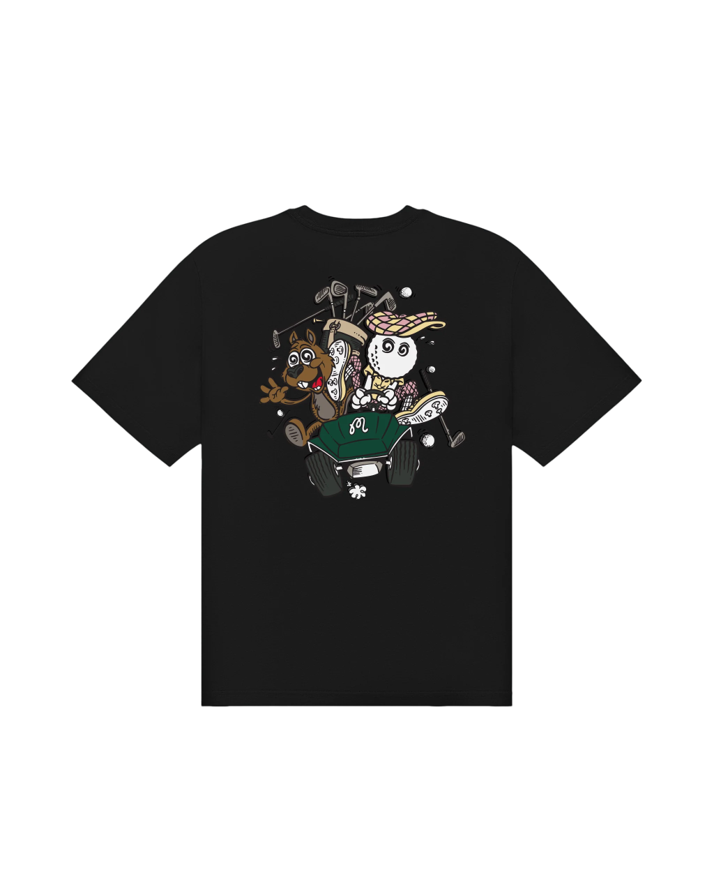 Two Man Scramble T-Shirt | Black
