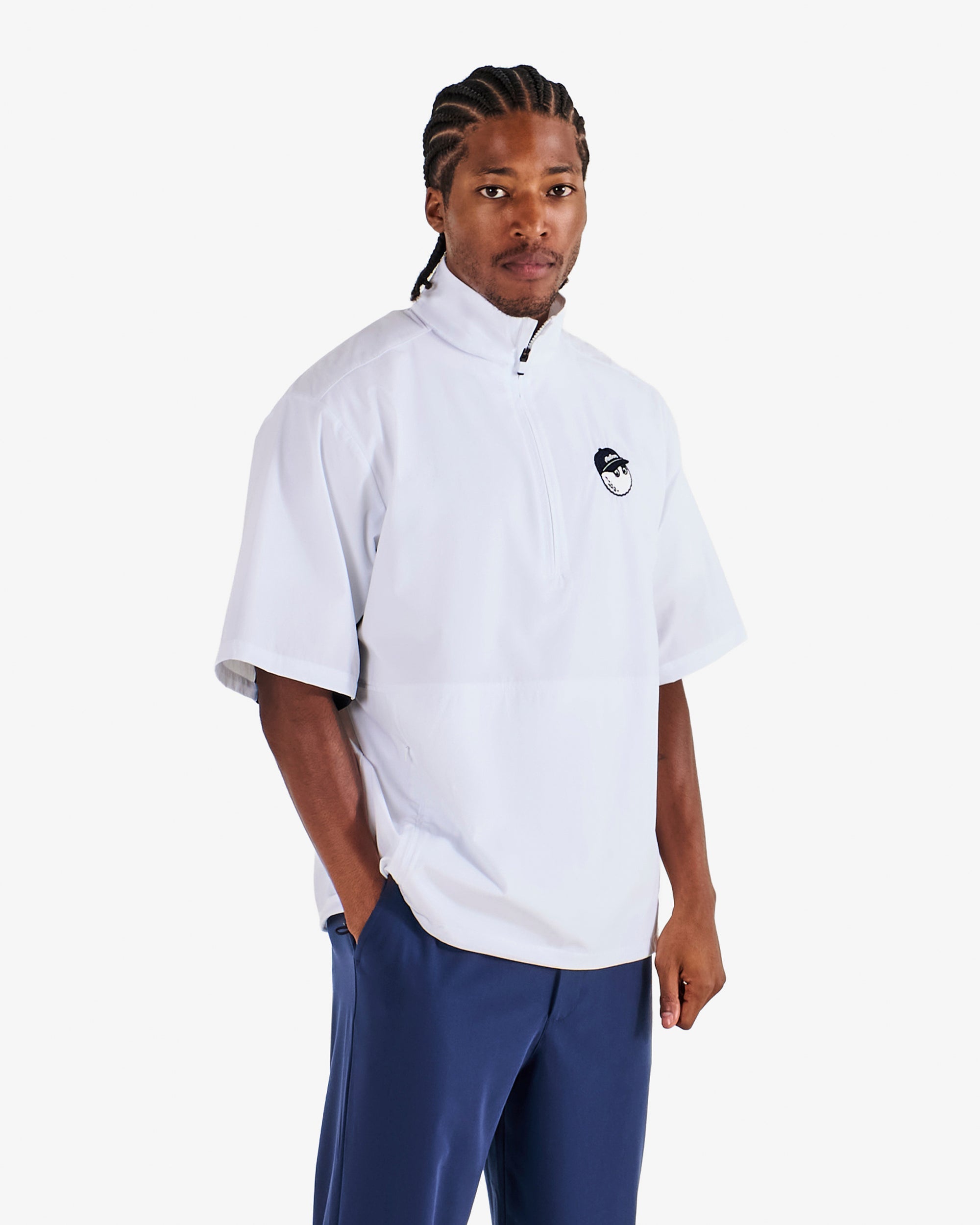 Marina Windshirt | White/Midnight