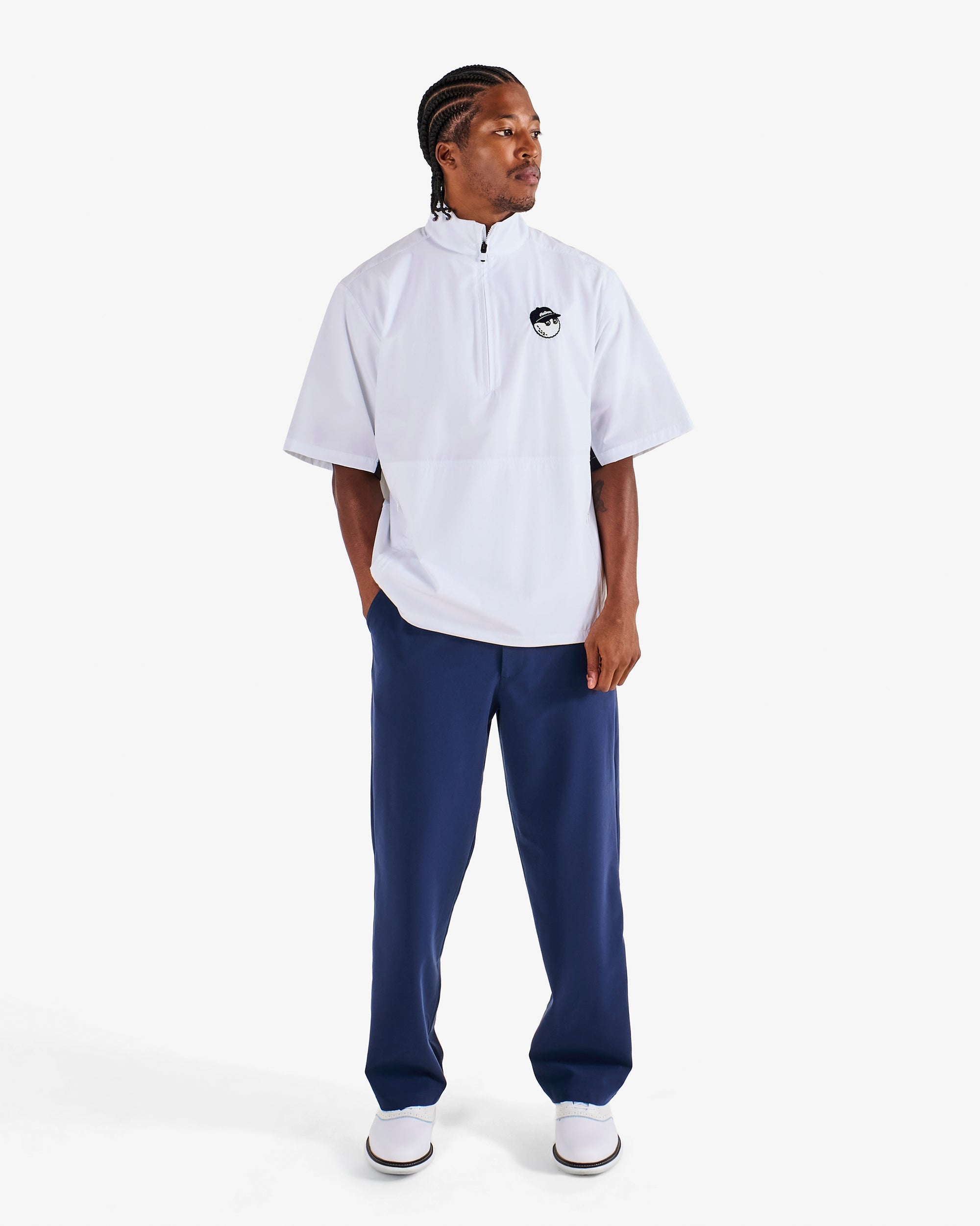 Marina Windshirt | White/Midnight
