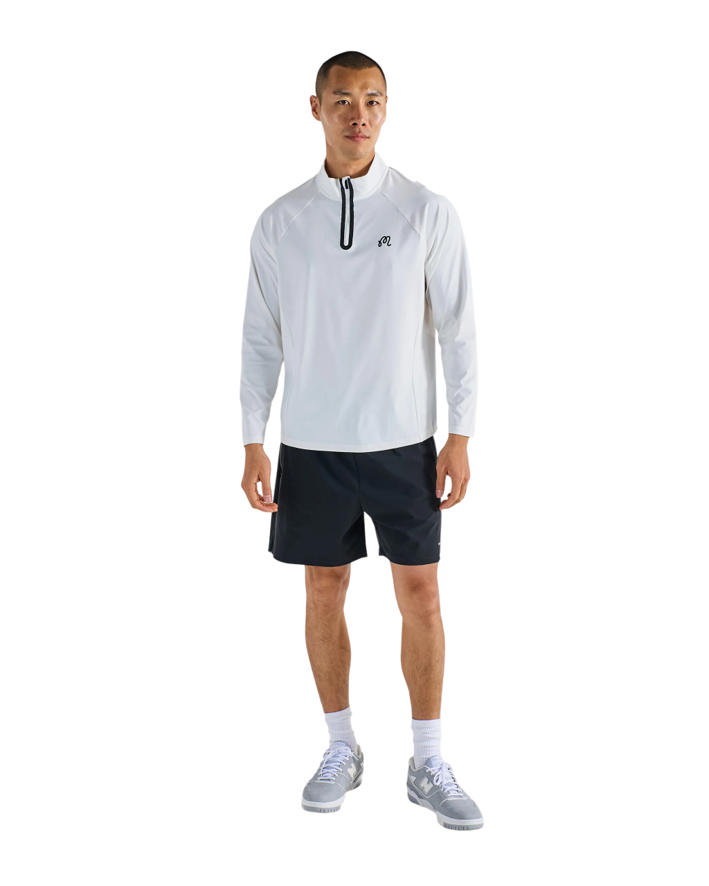 Performance Raglan Quarter Zip | White