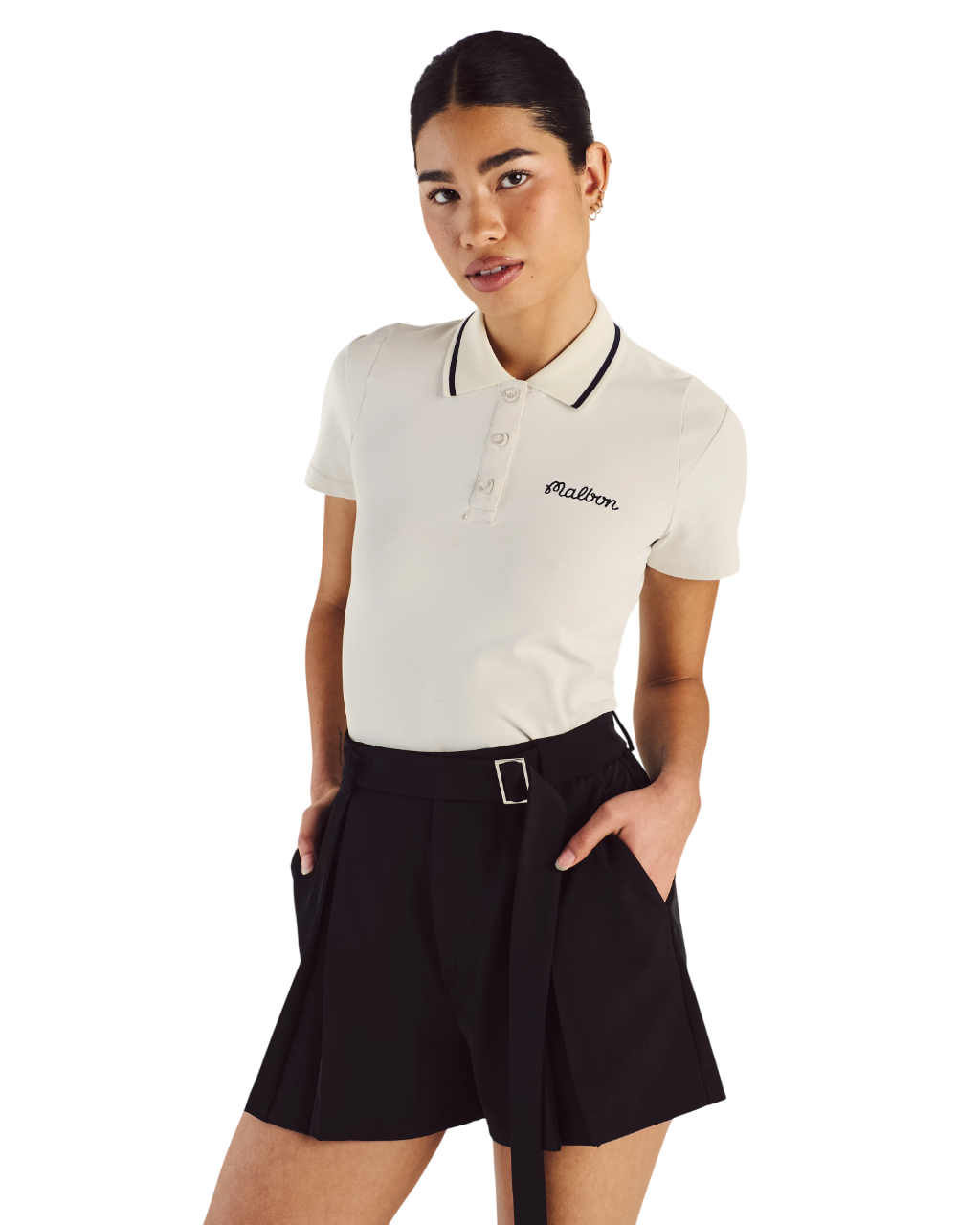 Amara Pleated Shorts | Black