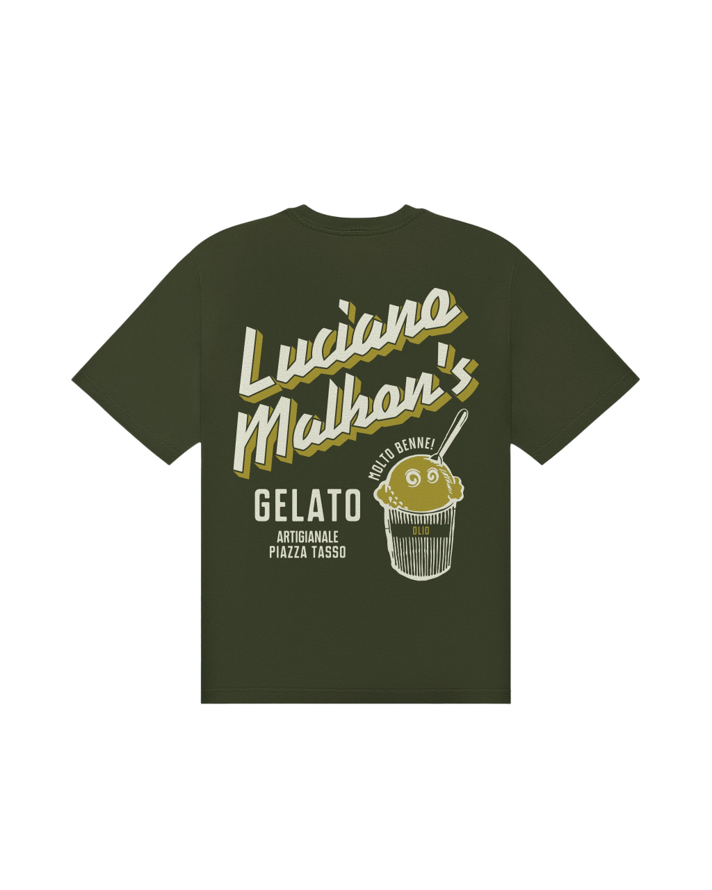 Gelato Stand Pocket Tee | Cypress Green