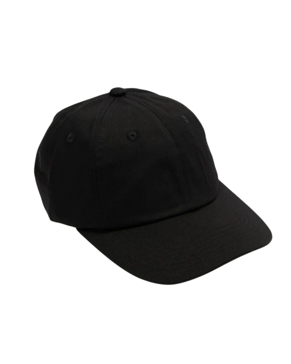 Washed Cotton Twill Hat | Black