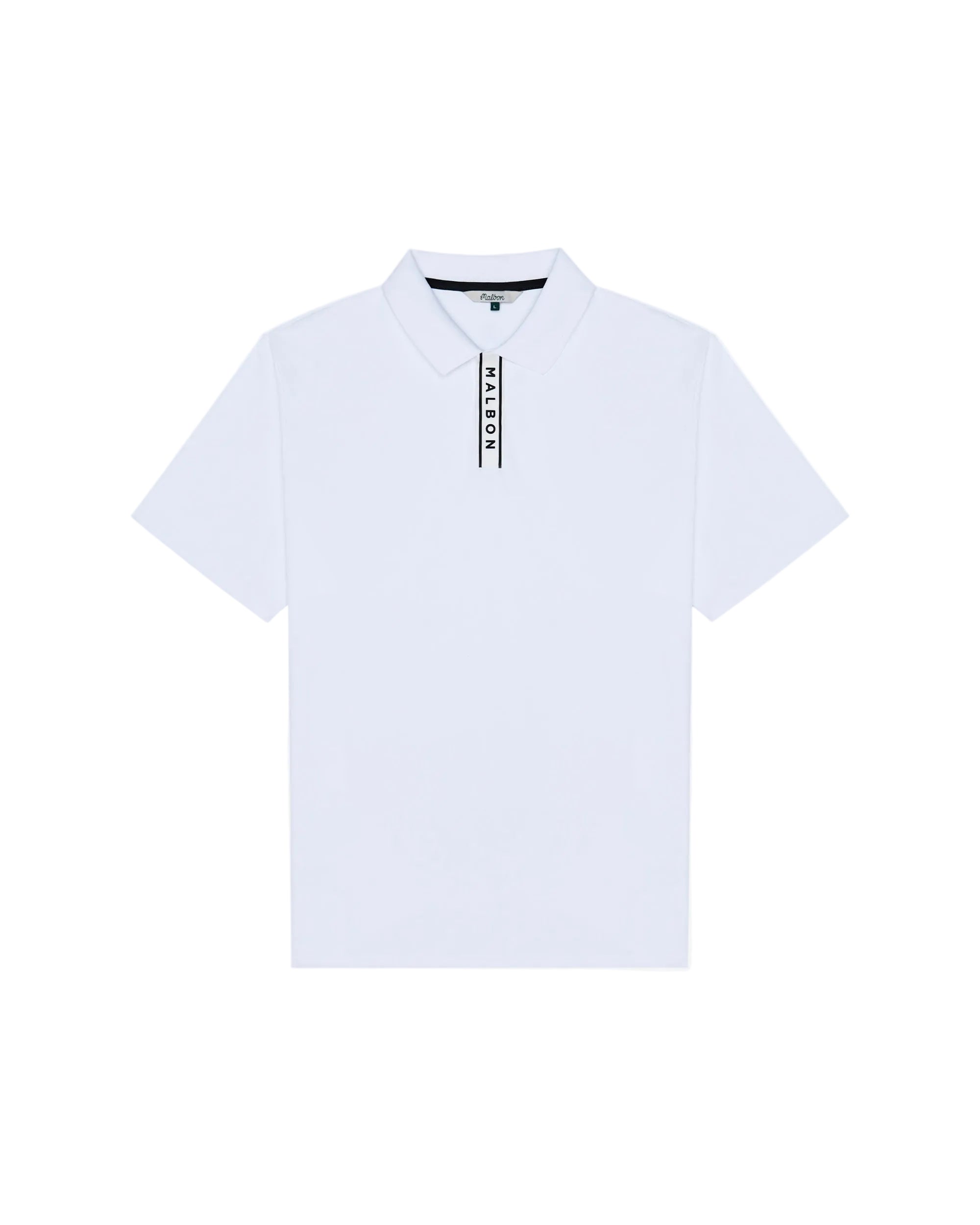 Block Placket Polo (original) | White