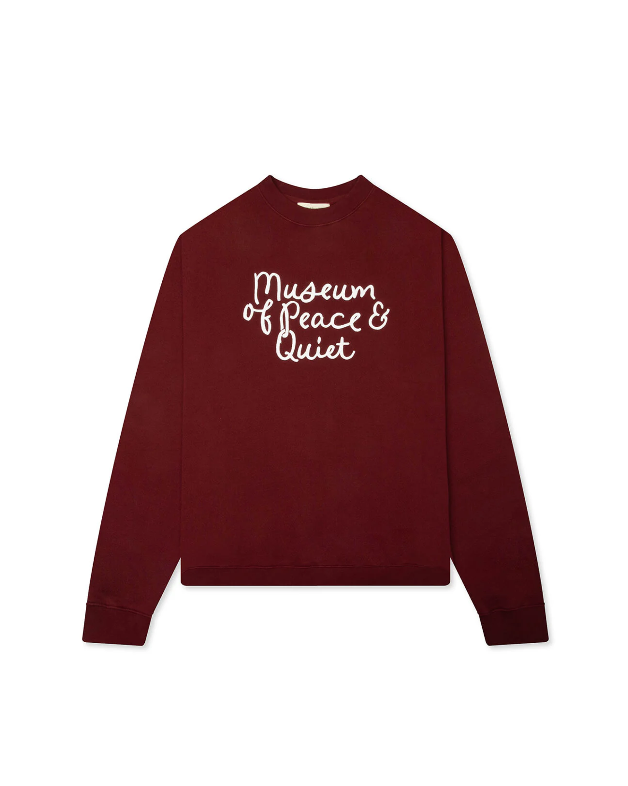 Scribble Crewneck | Burgandy