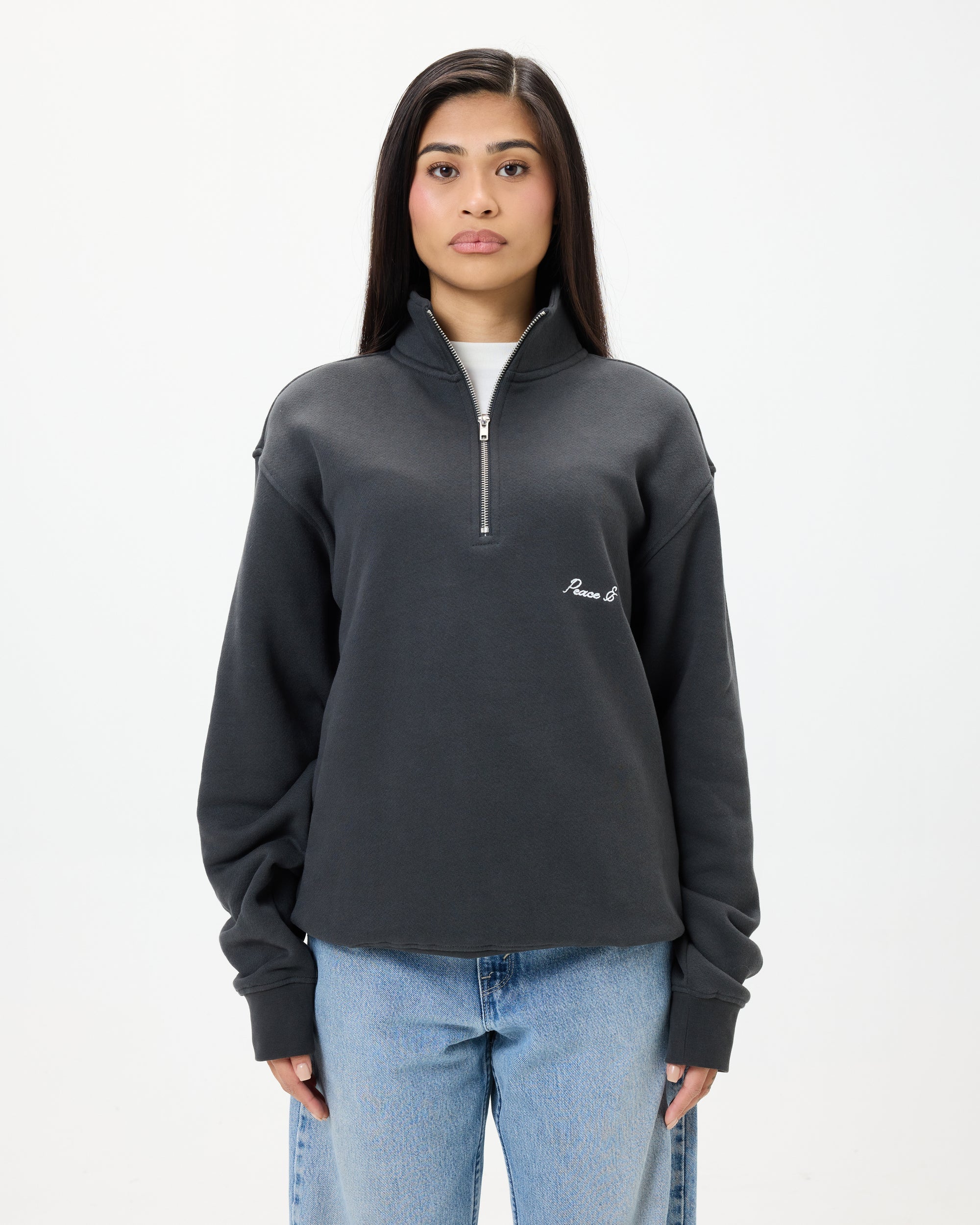 Signature Quarter Zip | Black