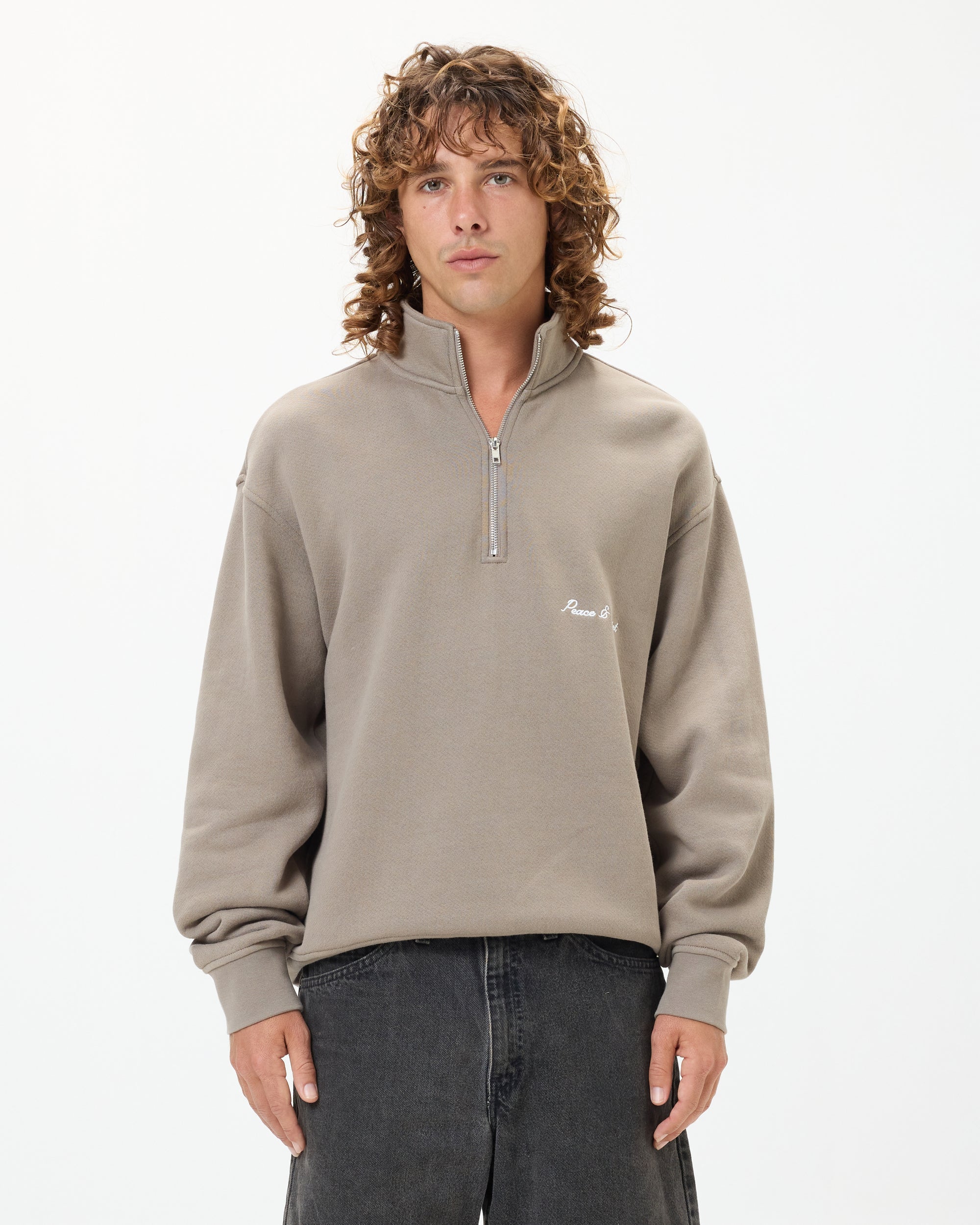 Signature Quarter Zip | Sepia