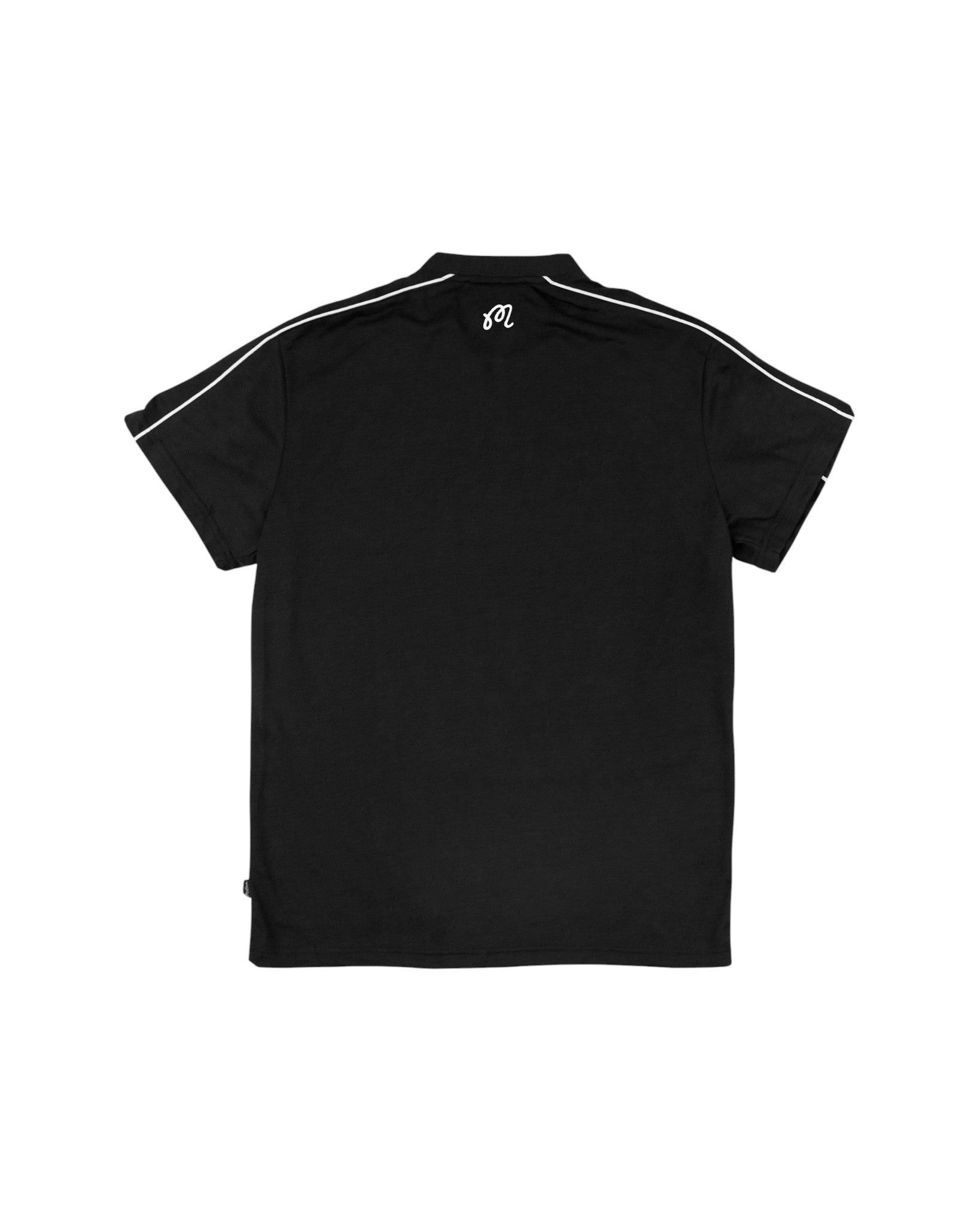 Malbon x TTP Performance Zip Blade Collar Polo | Black