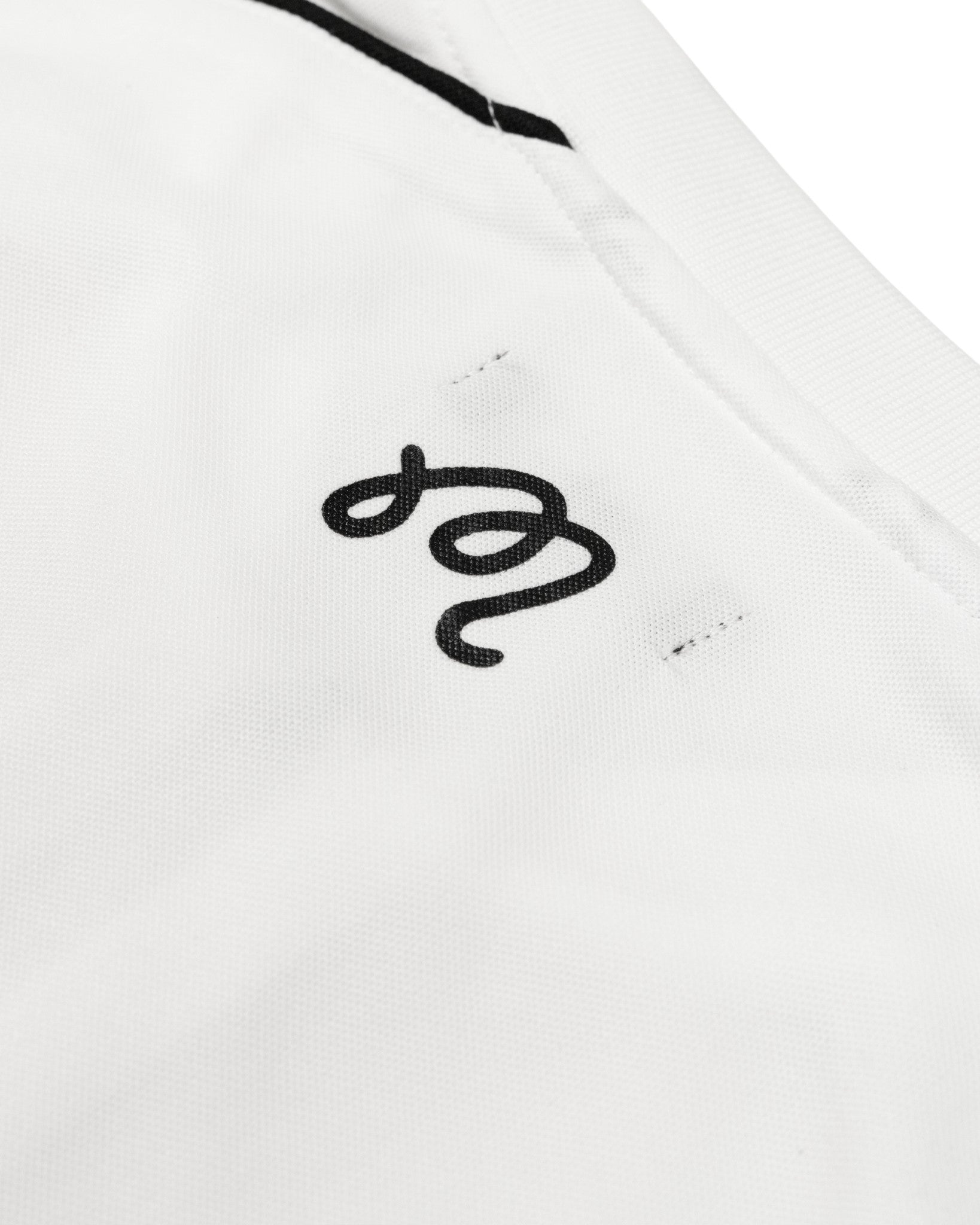 Malbon x TTP Performance Zip Blade Collar Polo | White